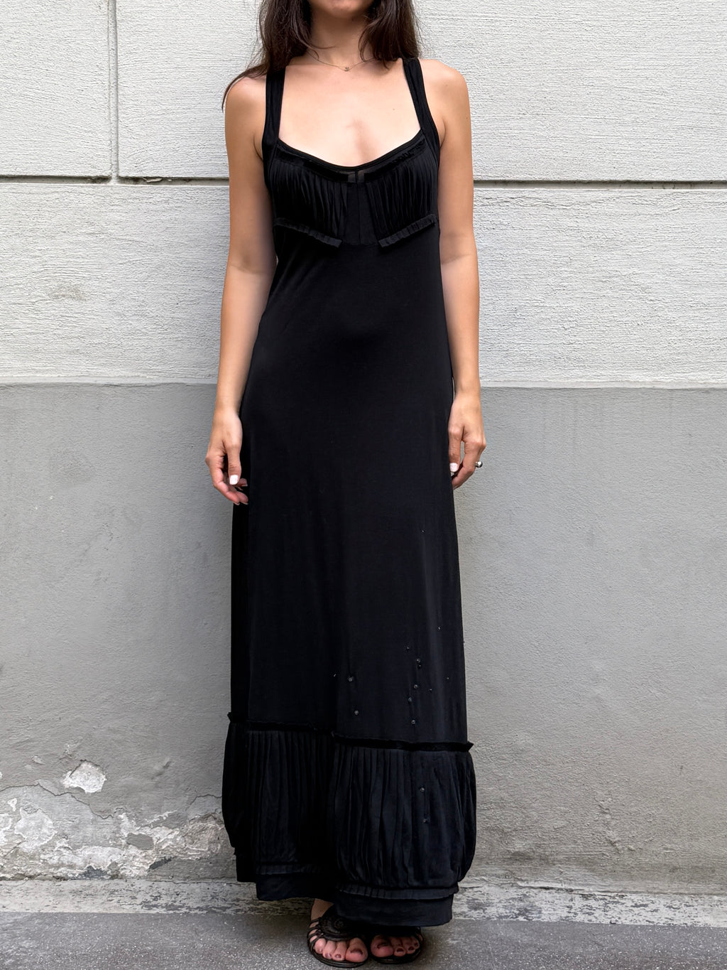 Y2K Cop Copine Maxi Jersey Dress M/L