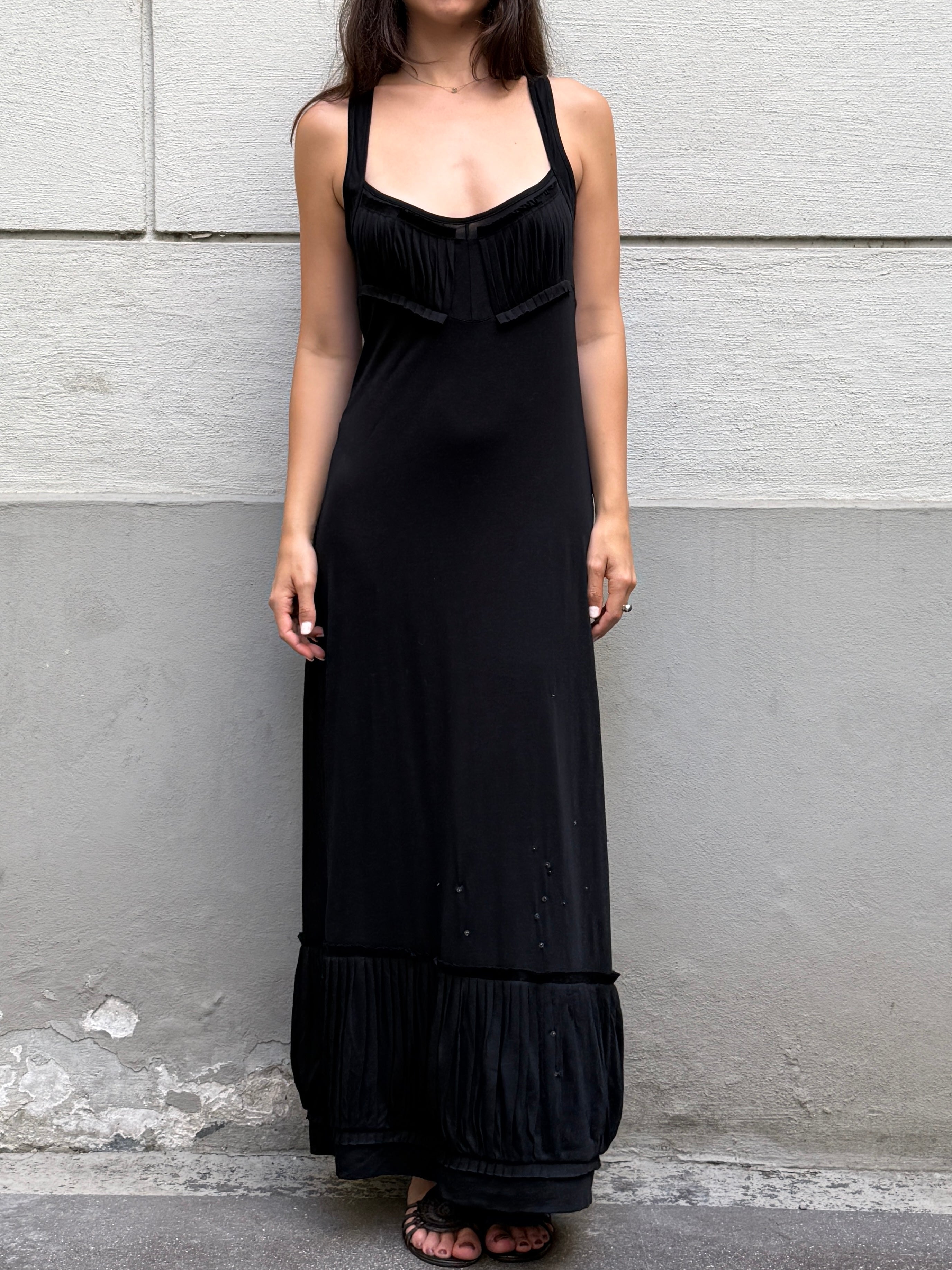 Y2K Cop Copine Maxi Jersey Dress M/L