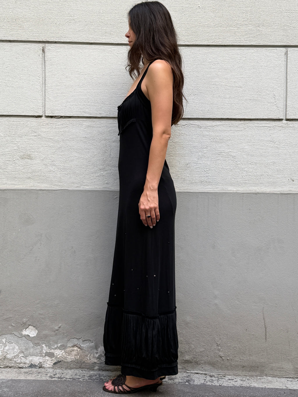 Y2K Cop Copine Maxi Jersey Dress M/L