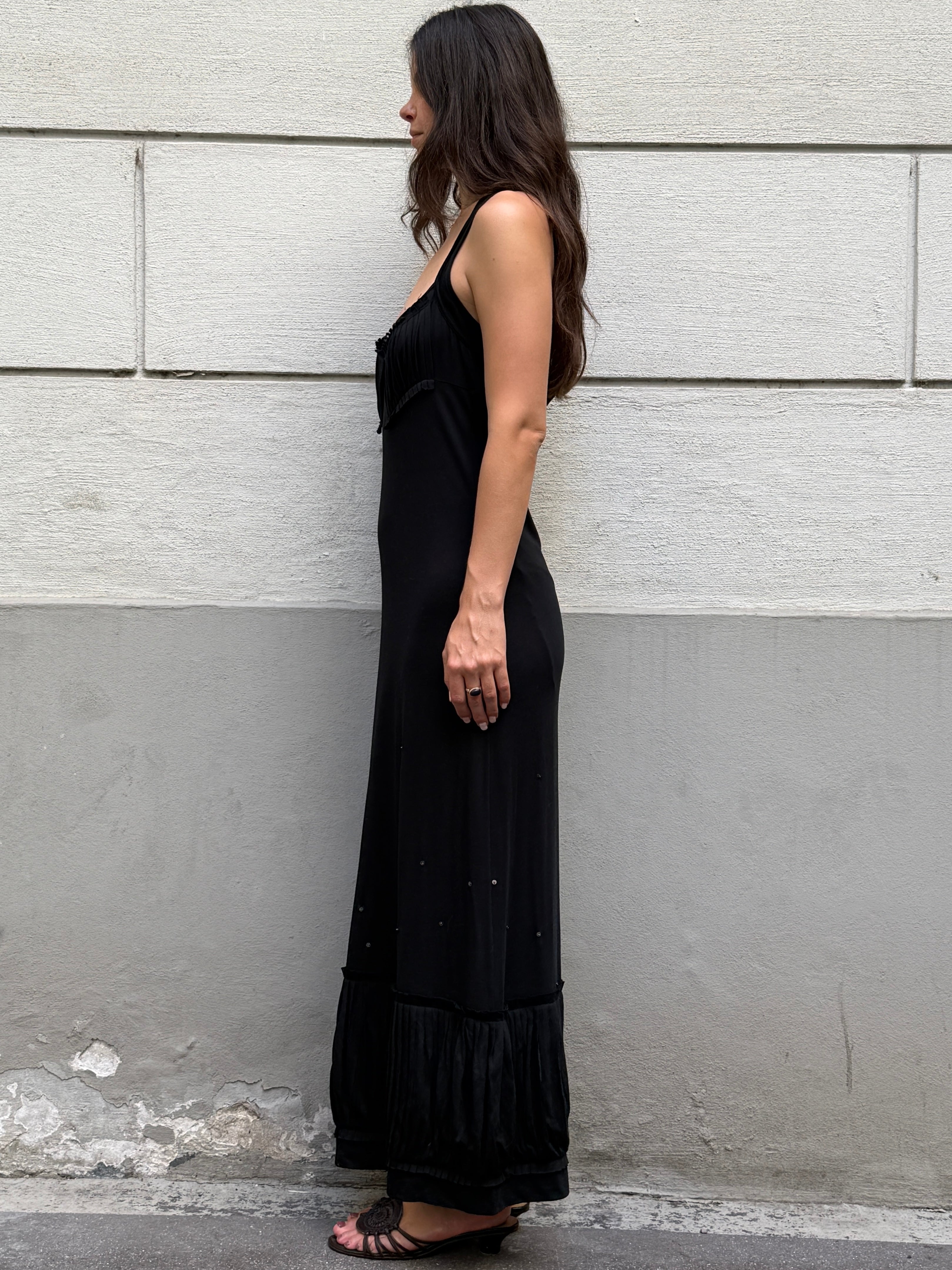 Y2K Cop Copine Maxi Jersey Dress M/L