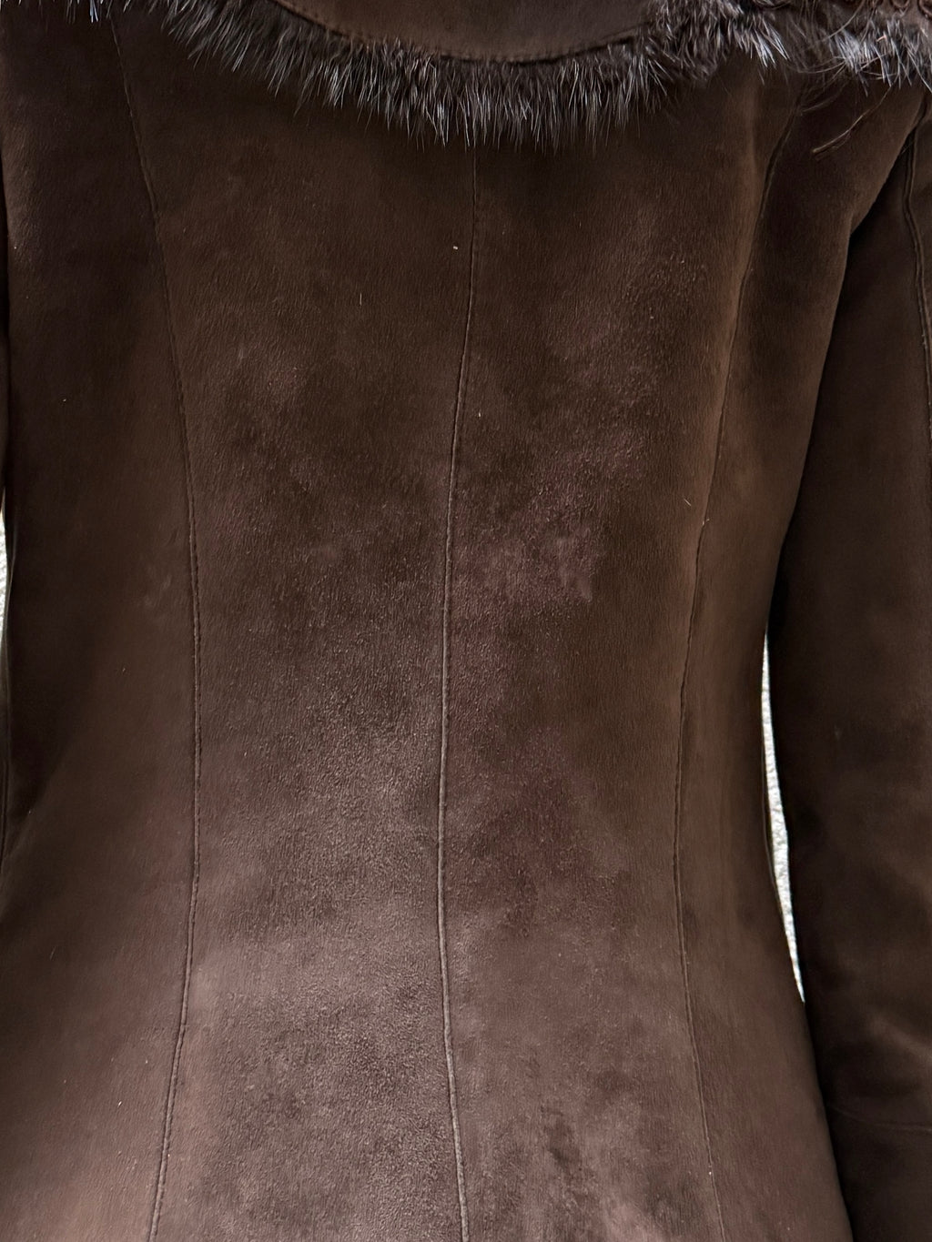Vintage 100% Genuine Lamb Shearling & Leather, Mink, Persian Lamb Coat S