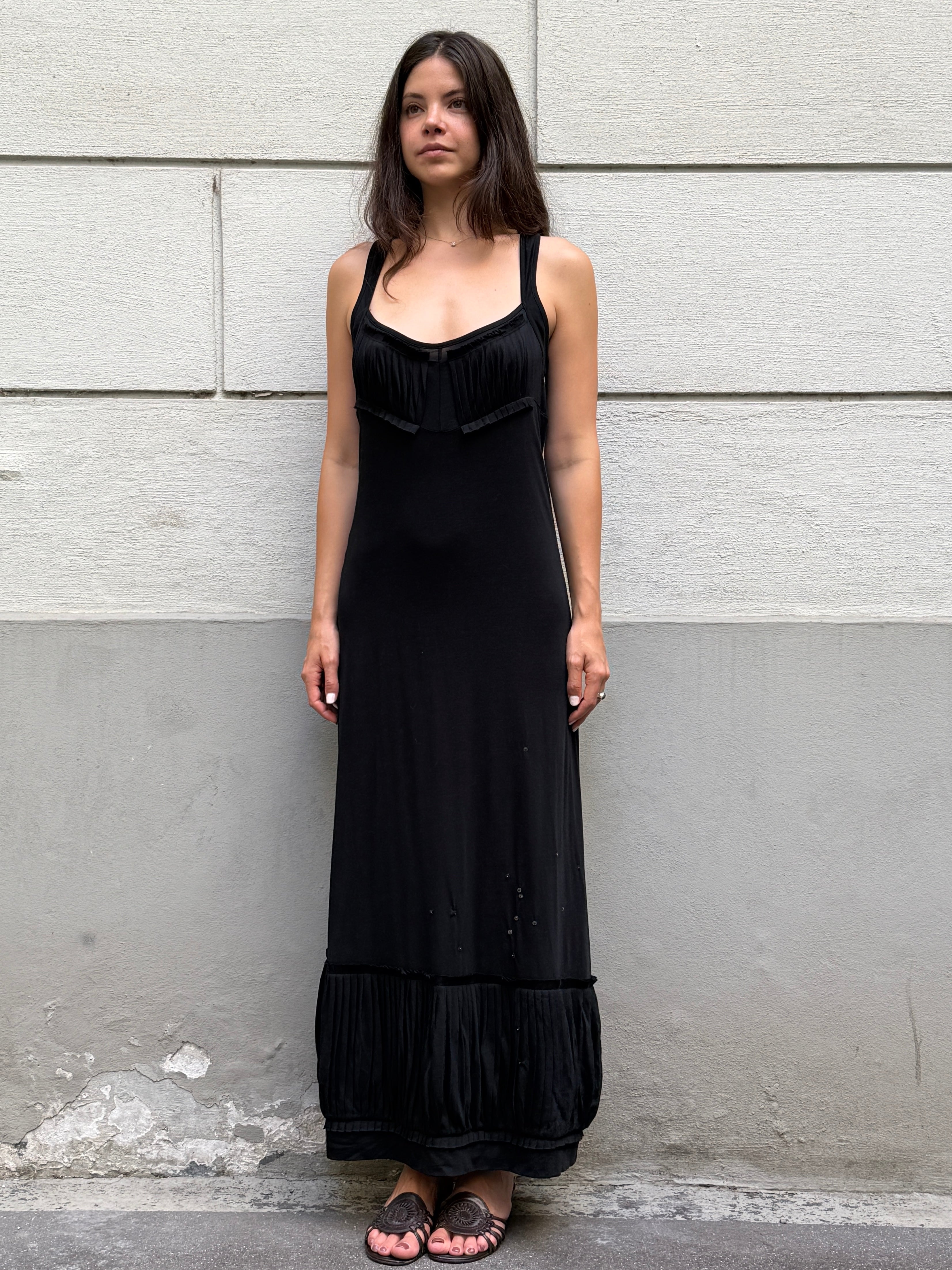 Y2K Cop Copine Maxi Jersey Dress M/L