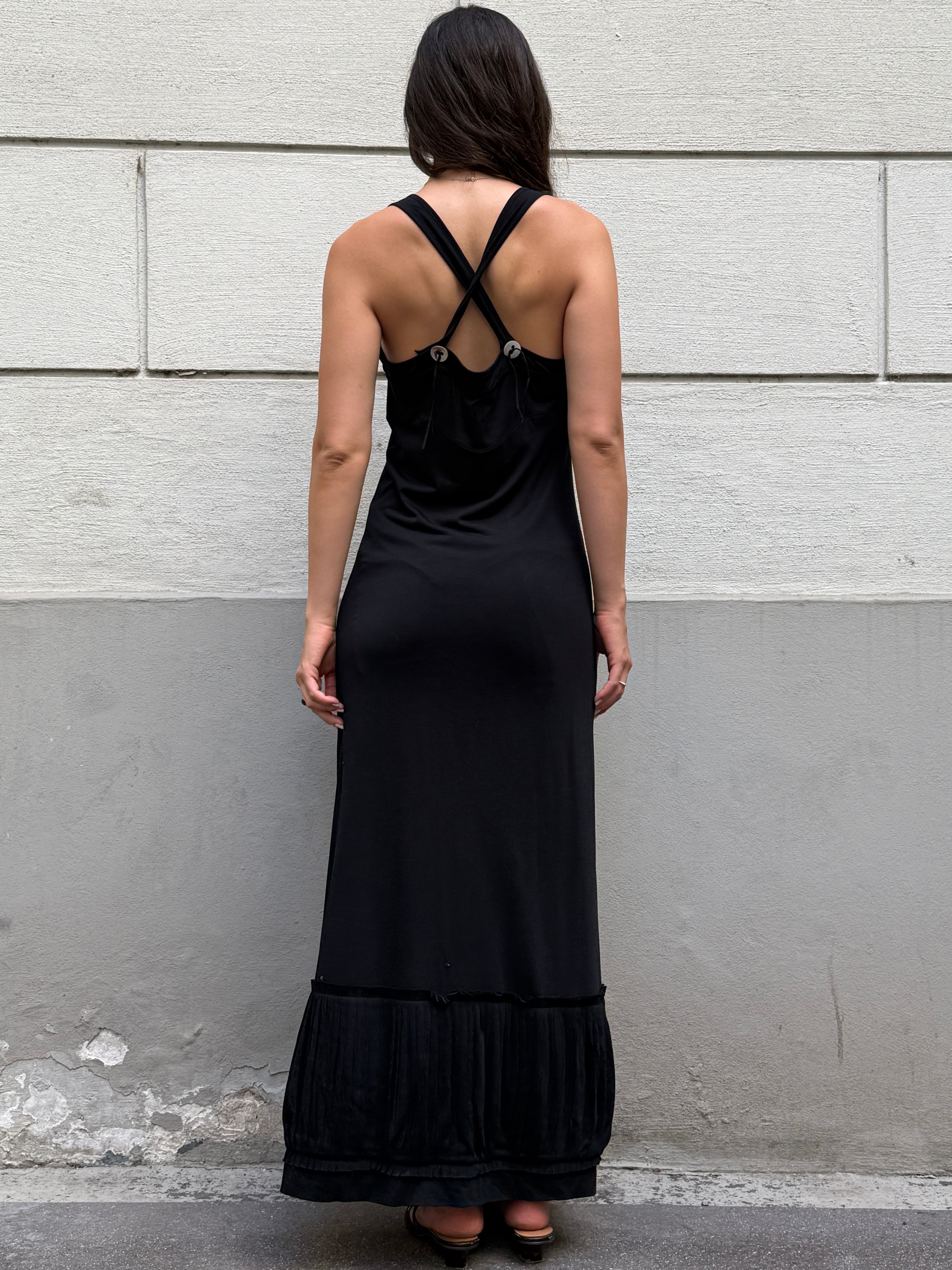 Y2K Cop Copine Maxi Jersey Dress M/L