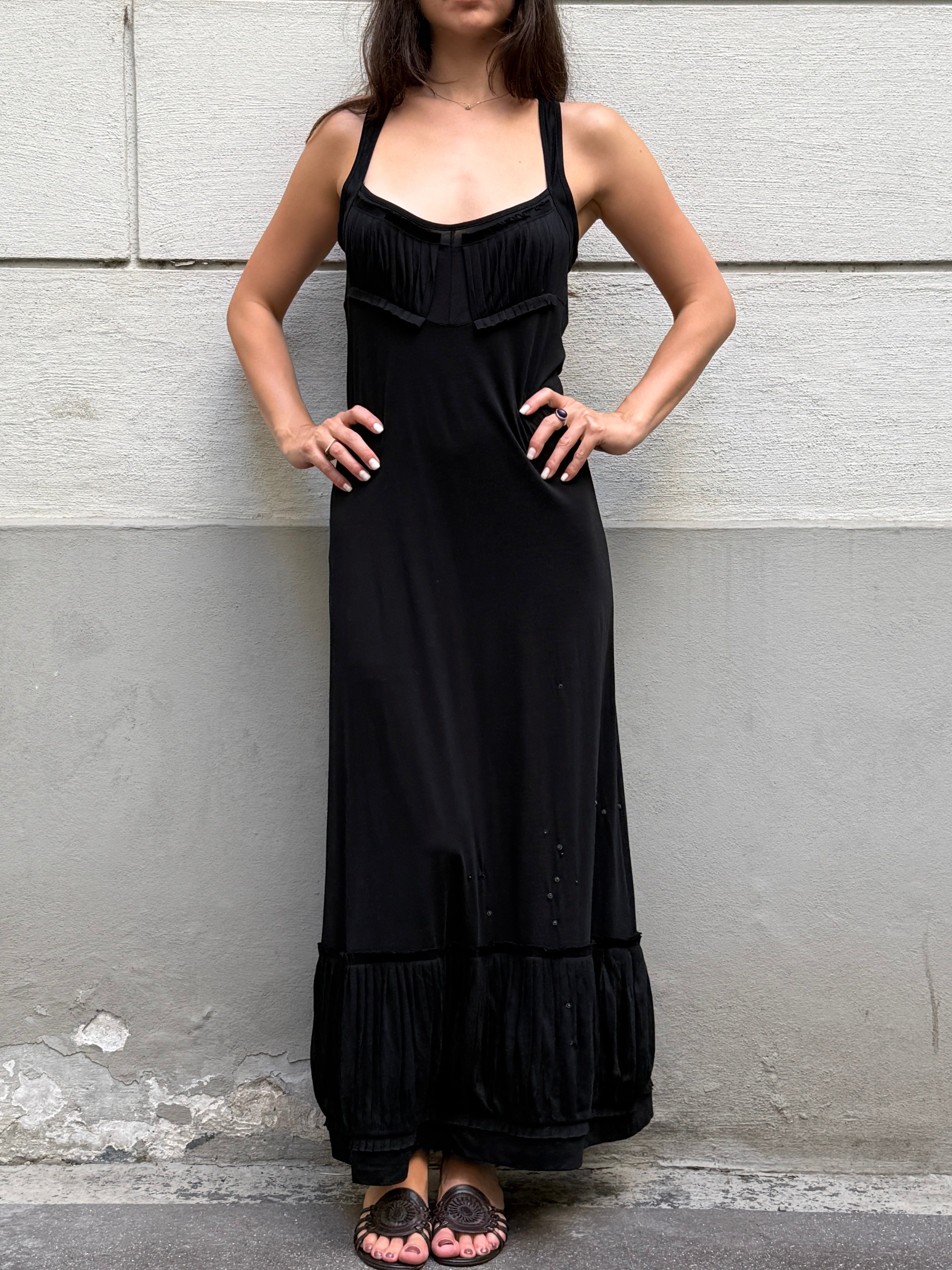 Y2K Cop Copine Maxi Jersey Dress M/L