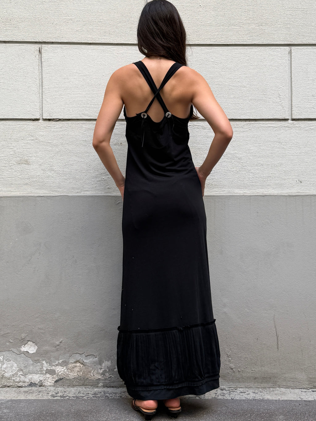 Y2K Cop Copine Maxi Jersey Dress M/L