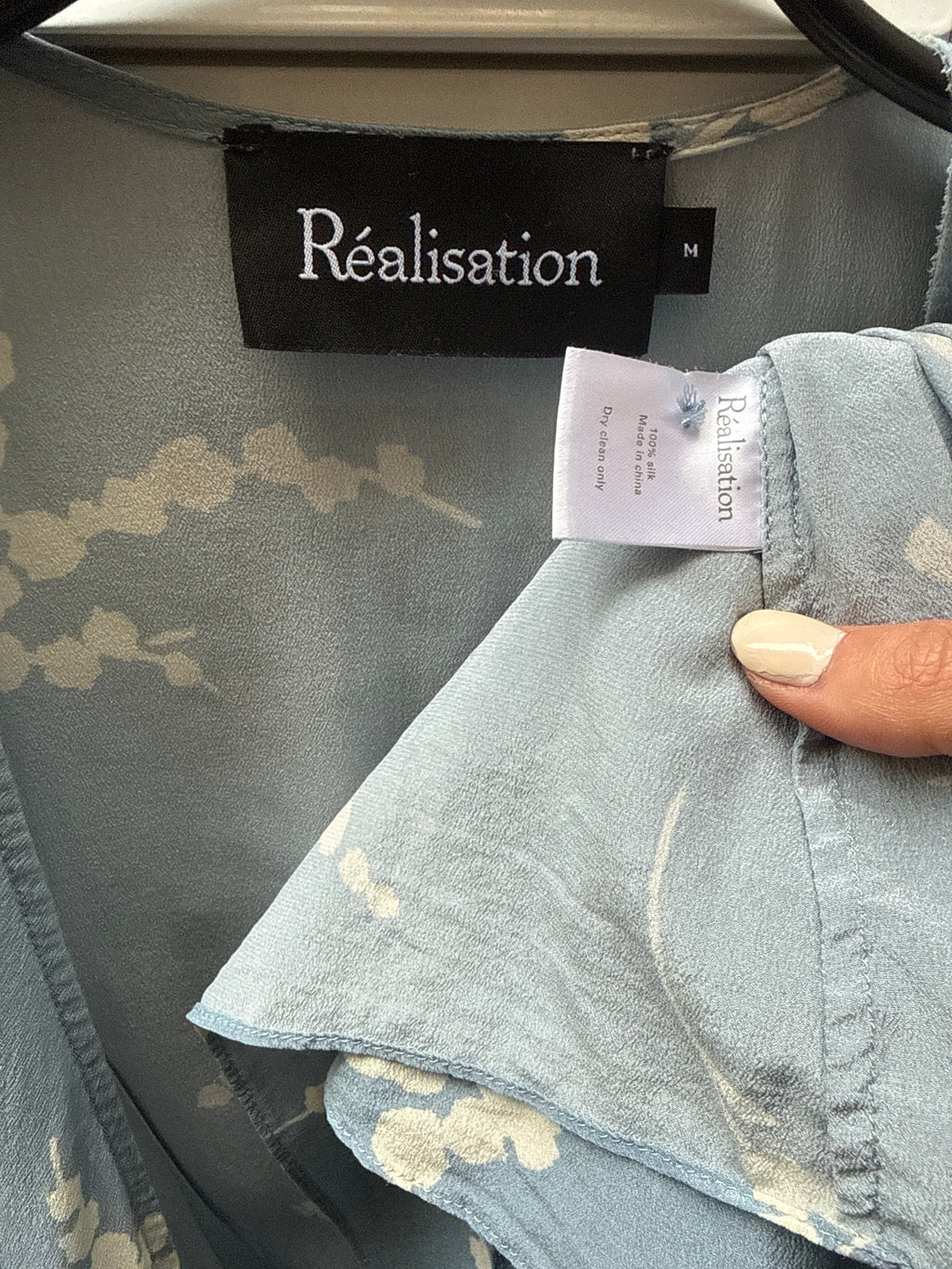 Realisation Par 100% Silk Wrap Dress M