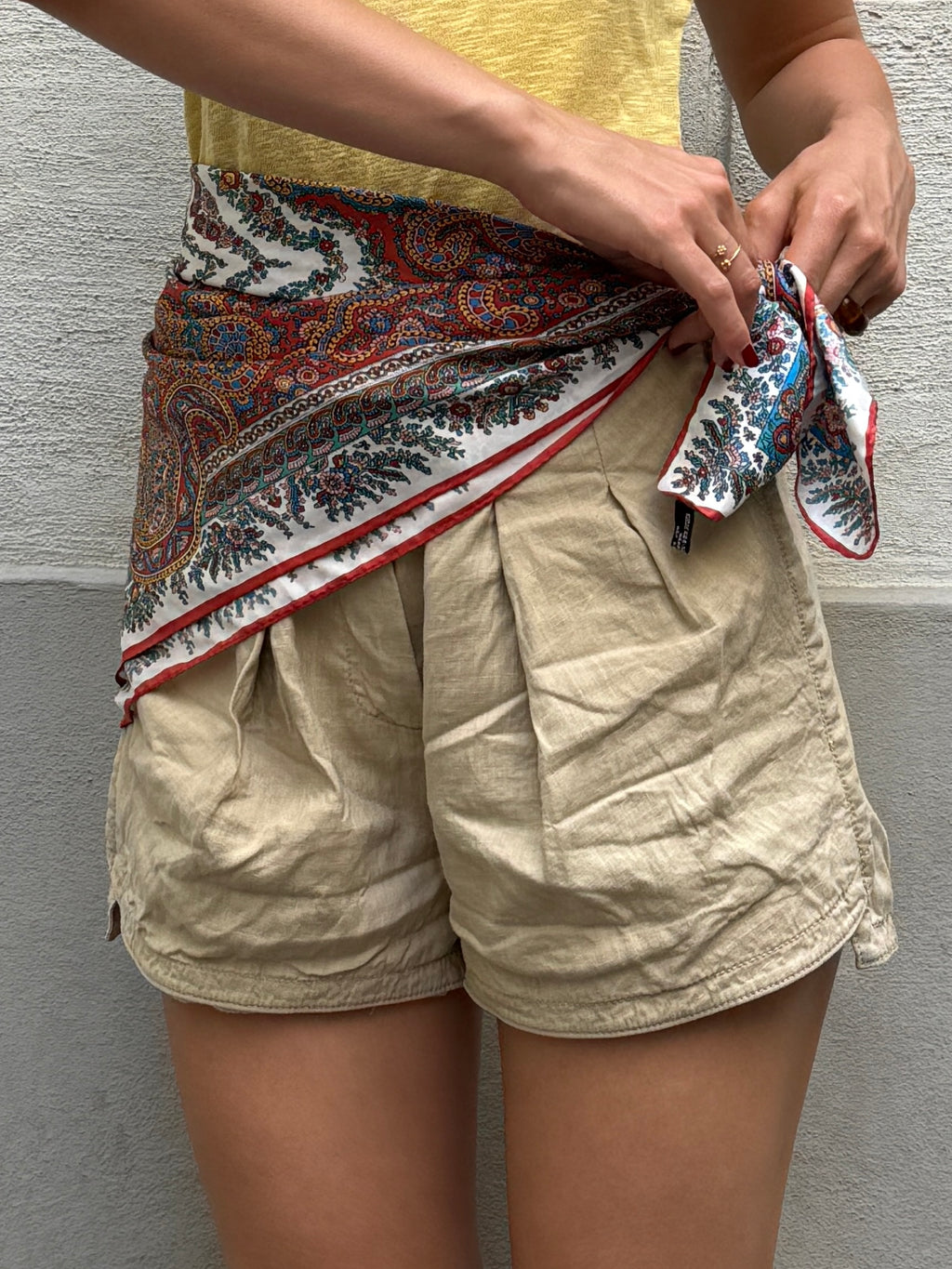 Vintage 100% Silk Paisley Scarf