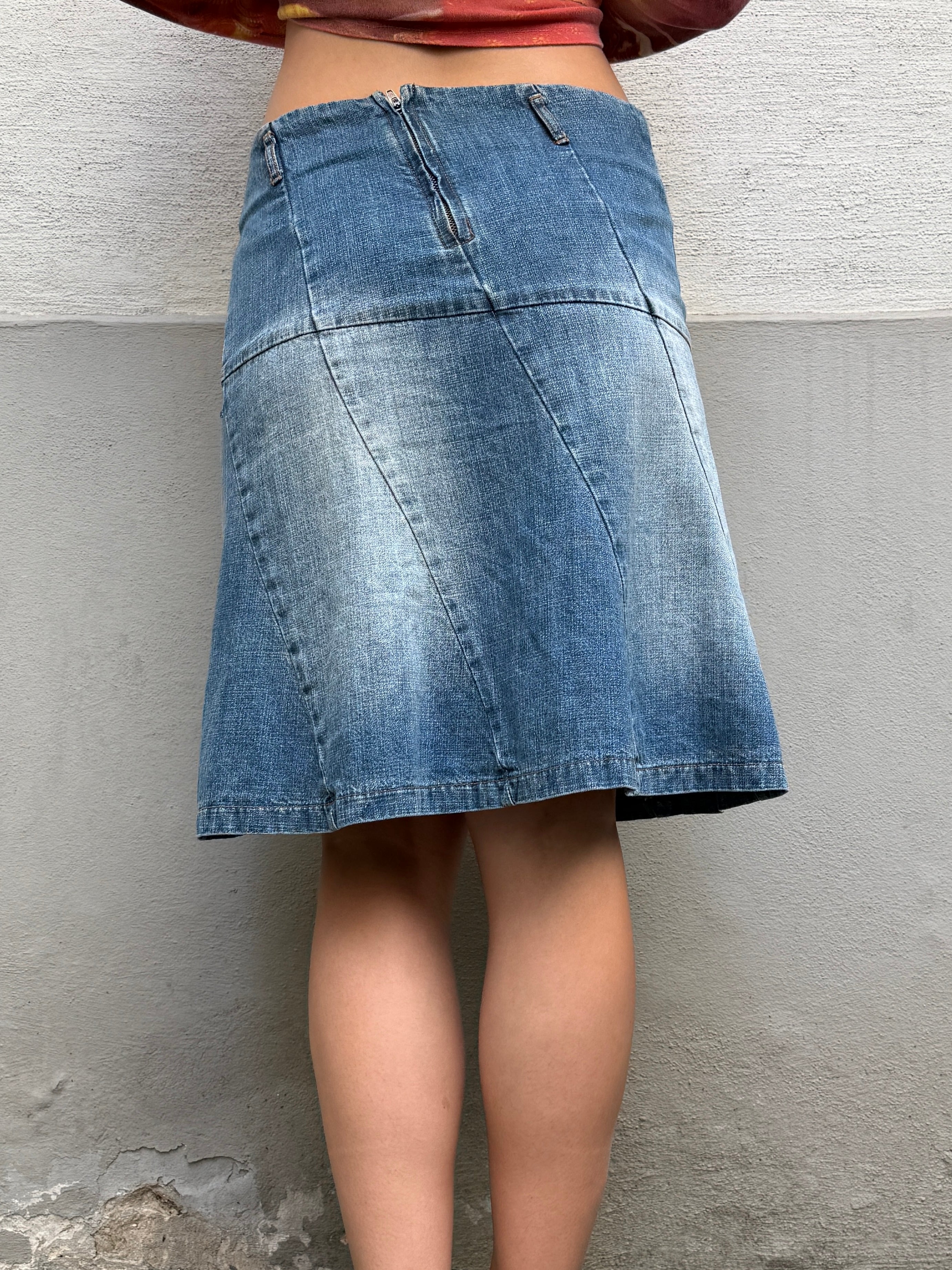 Vintage Y2K Denim Skirt S