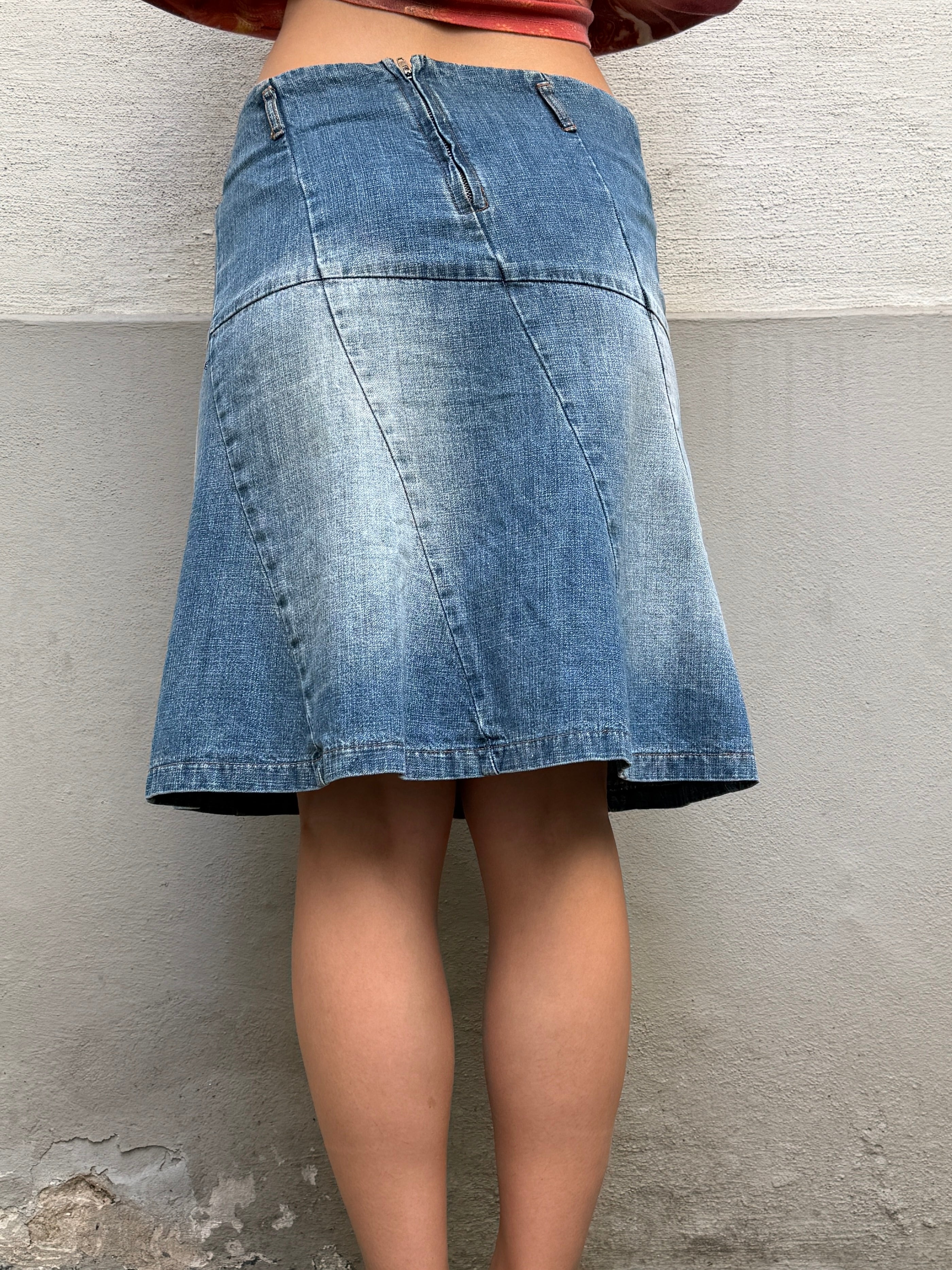 Vintage Y2K Denim Skirt S