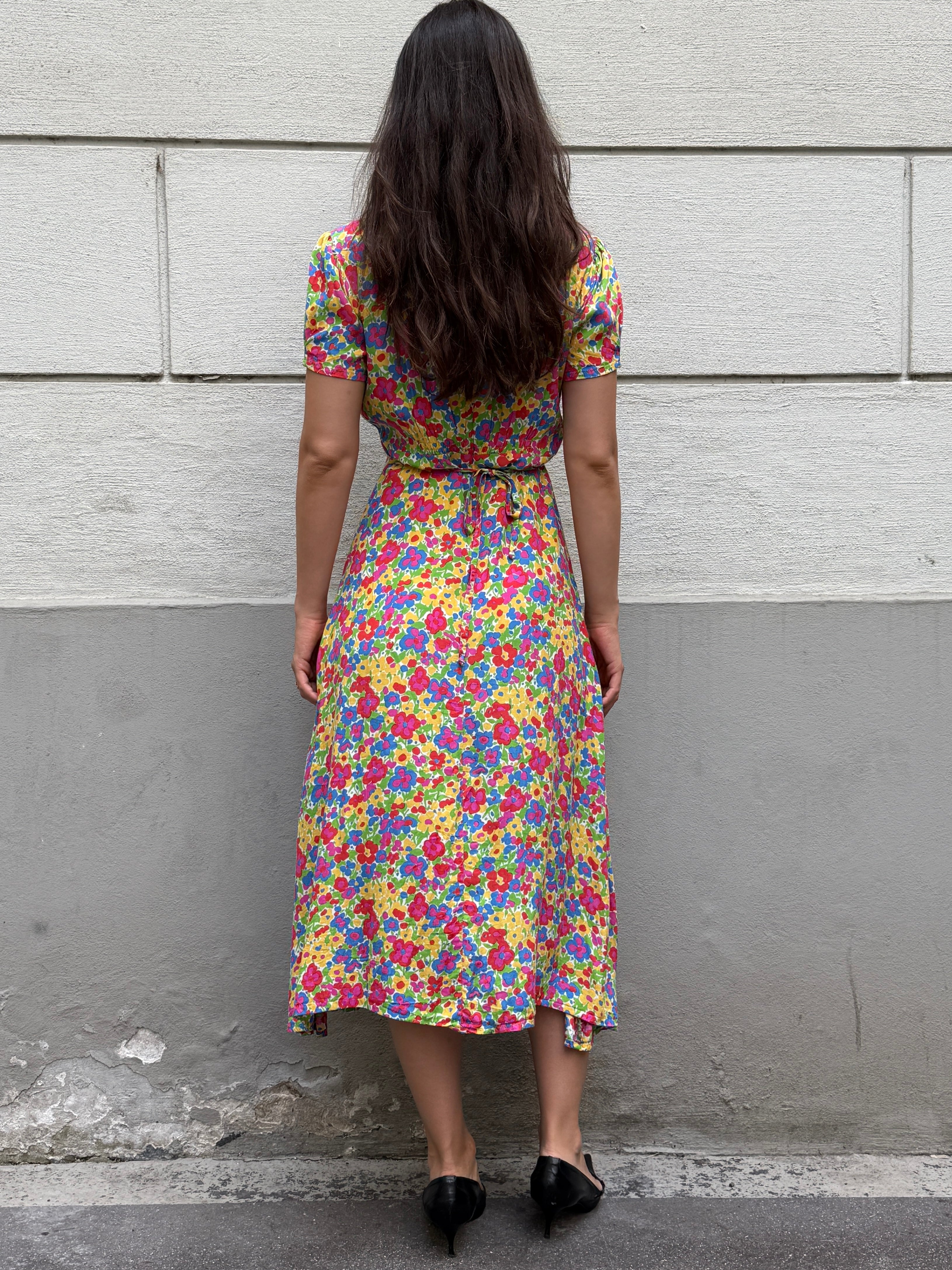 Faithfull the Brand Floral Midi Dress S