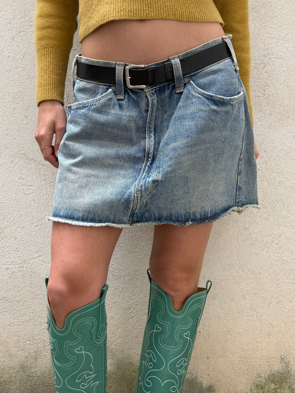 Vintage Levi's Engineered 90's Denim Skirt L