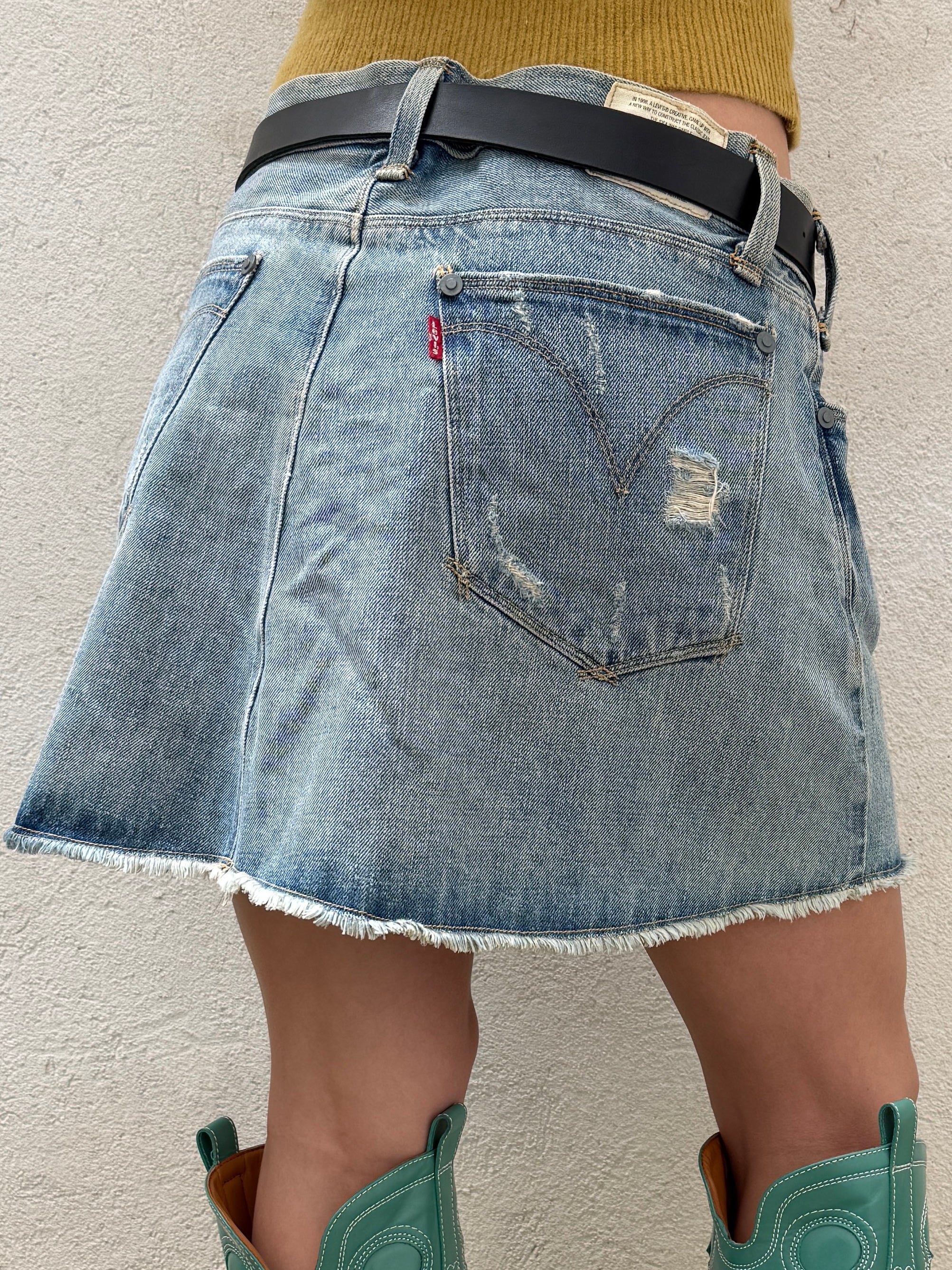 Vintage Levi's Engineered 90's Denim Skirt L