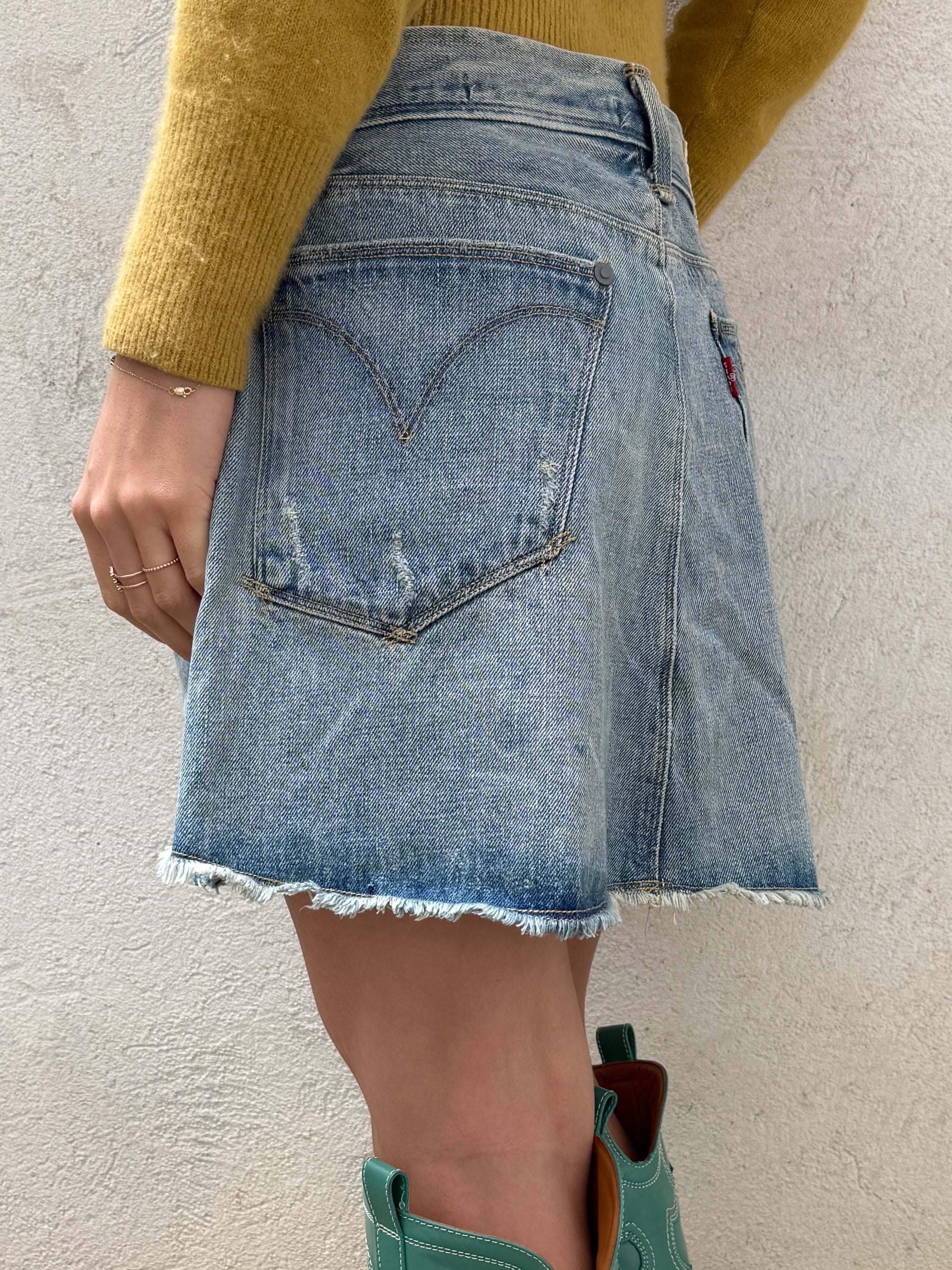 Vintage Levi's Engineered 90's Denim Skirt L
