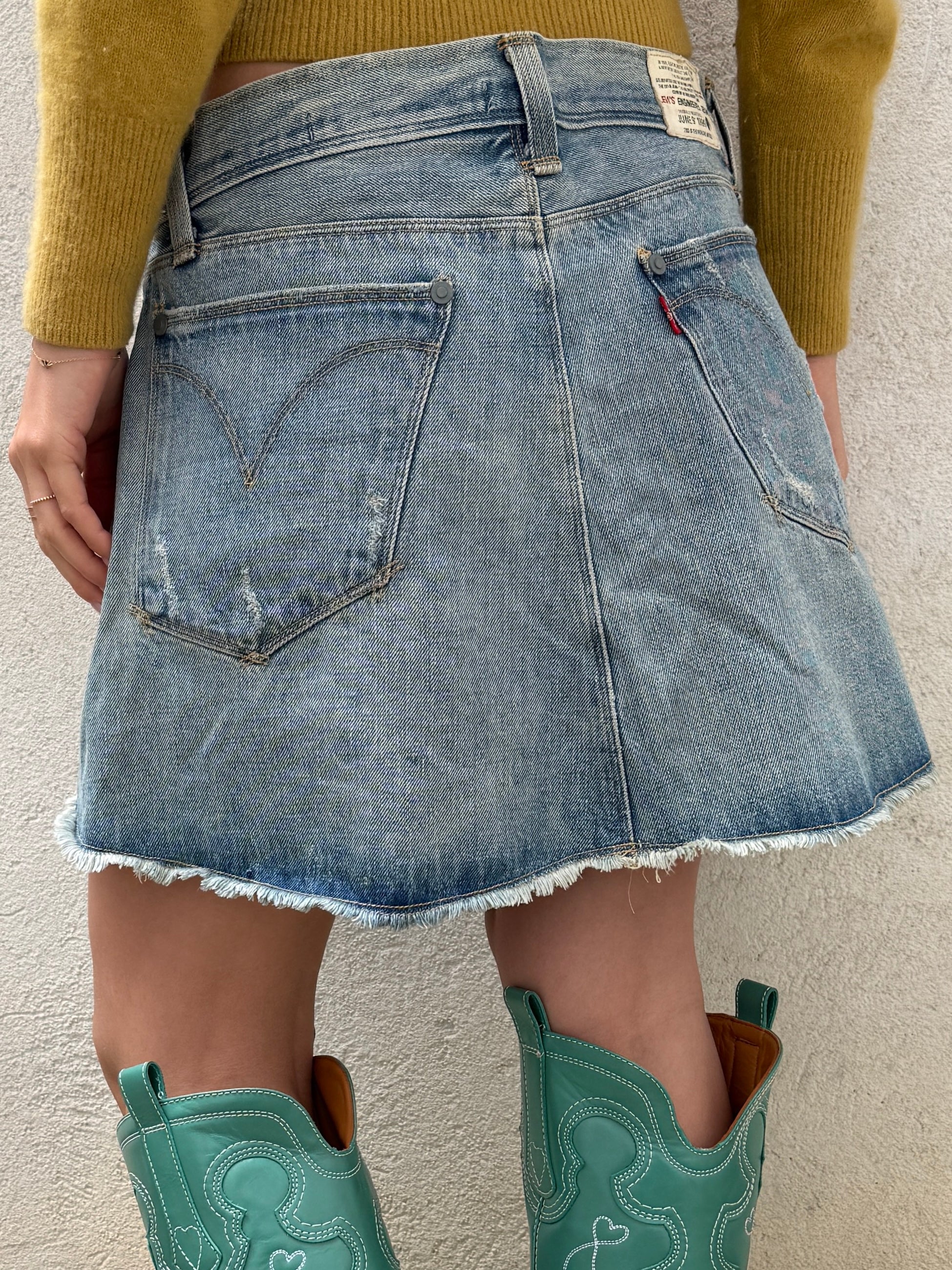 Vintage Levi's Engineered 90's Denim Skirt L