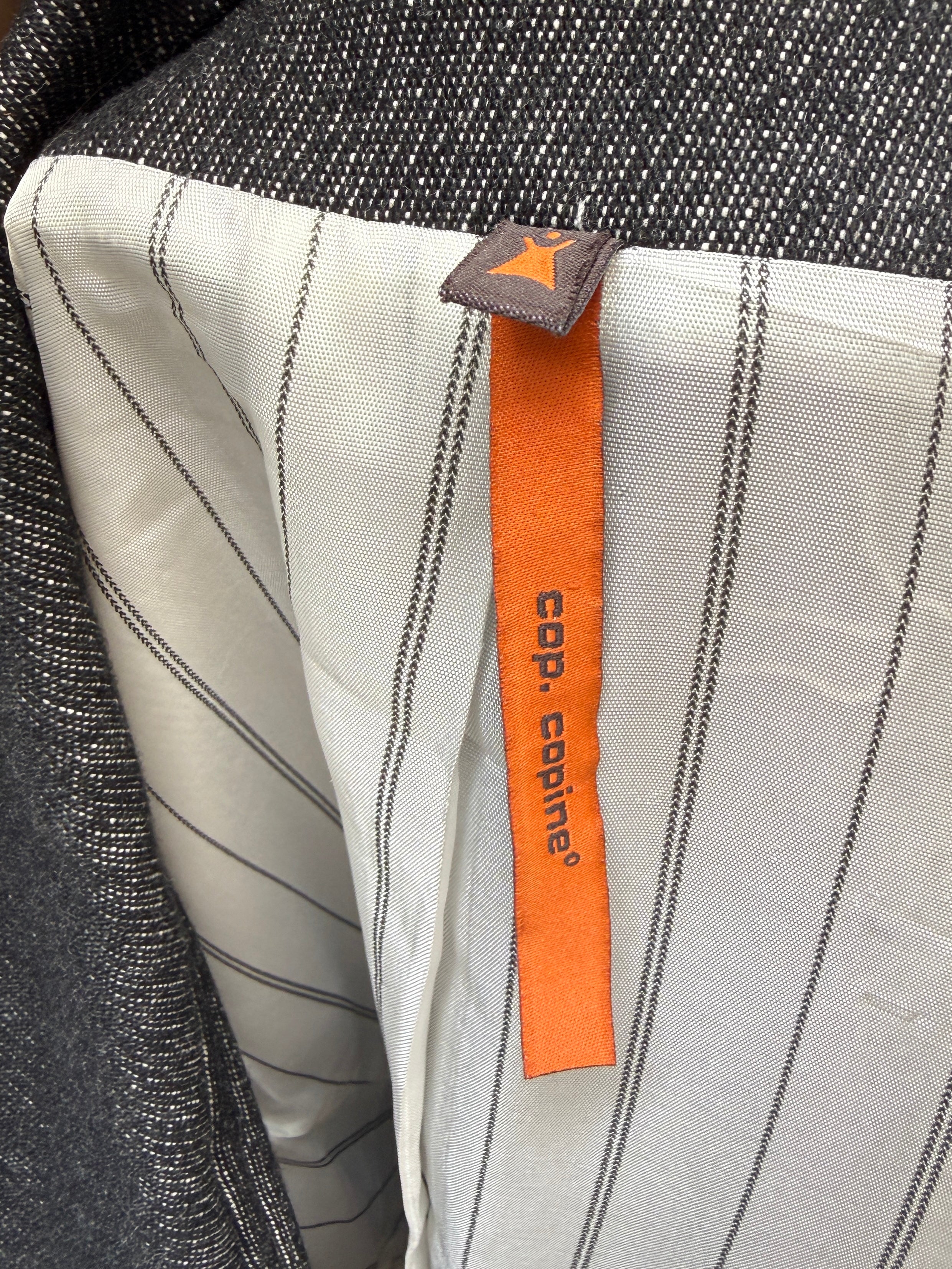 Cop Copine Belted Dark Gray Blazer Jacket S/M