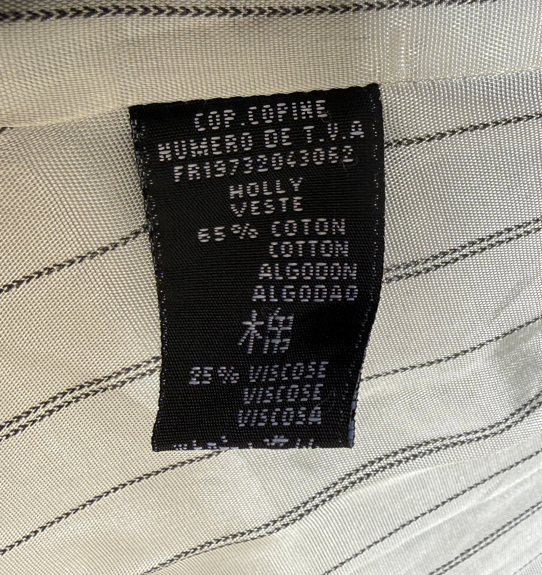 Cop Copine Belted Dark Gray Blazer Jacket S/M