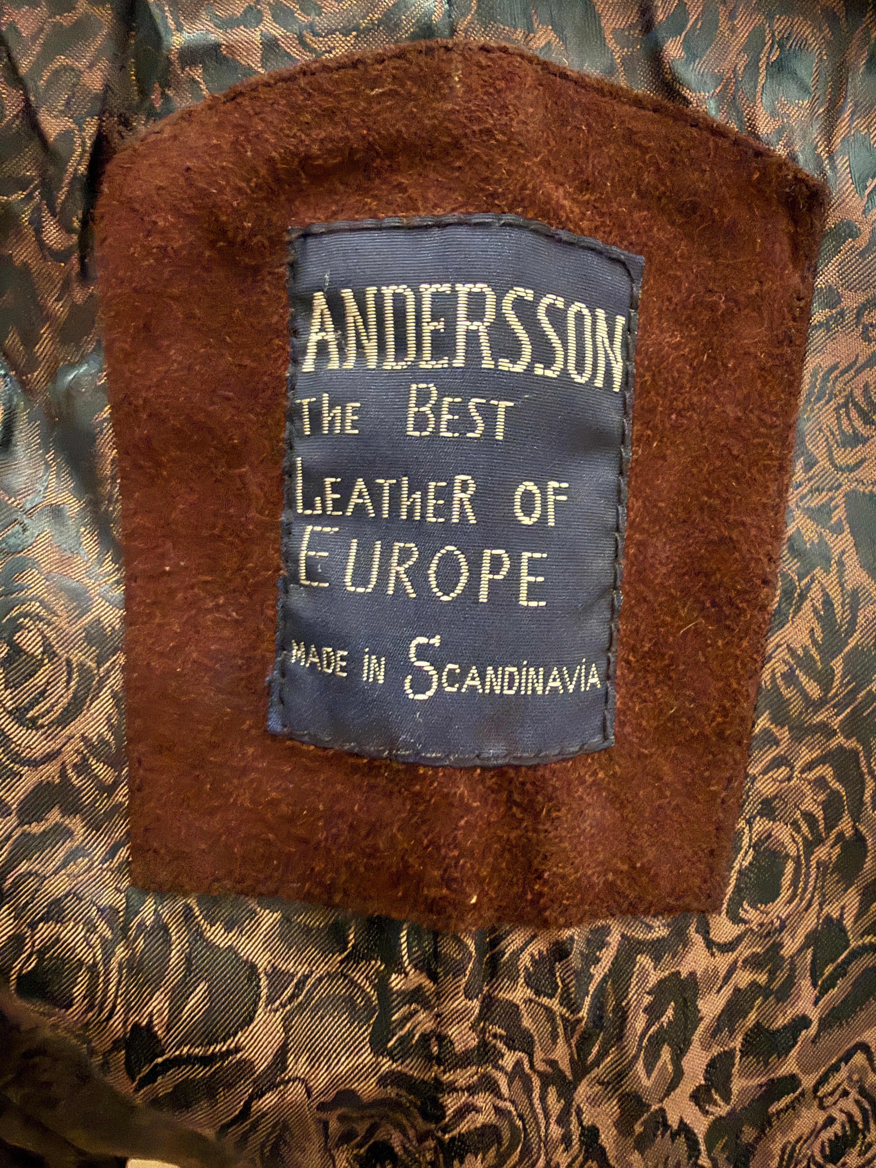 Vintage Brown Suede Lace Up Detail Leather Jacket XS/S