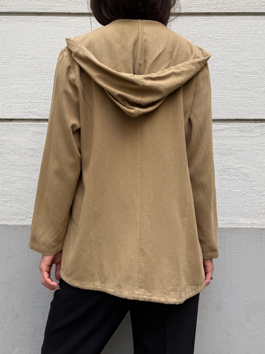 Vintage 100% Silk Zip Up Hoodie M/L