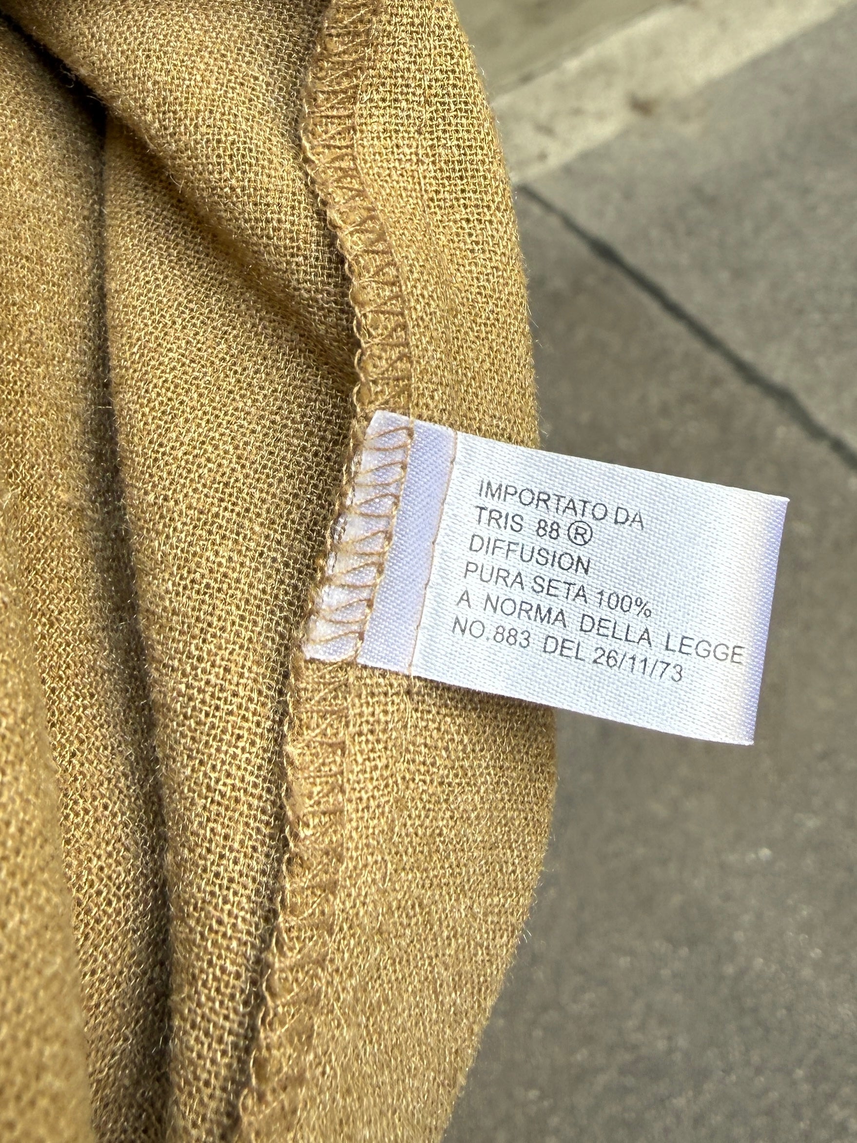Vintage 100% Silk Zip Up Hoodie M/L