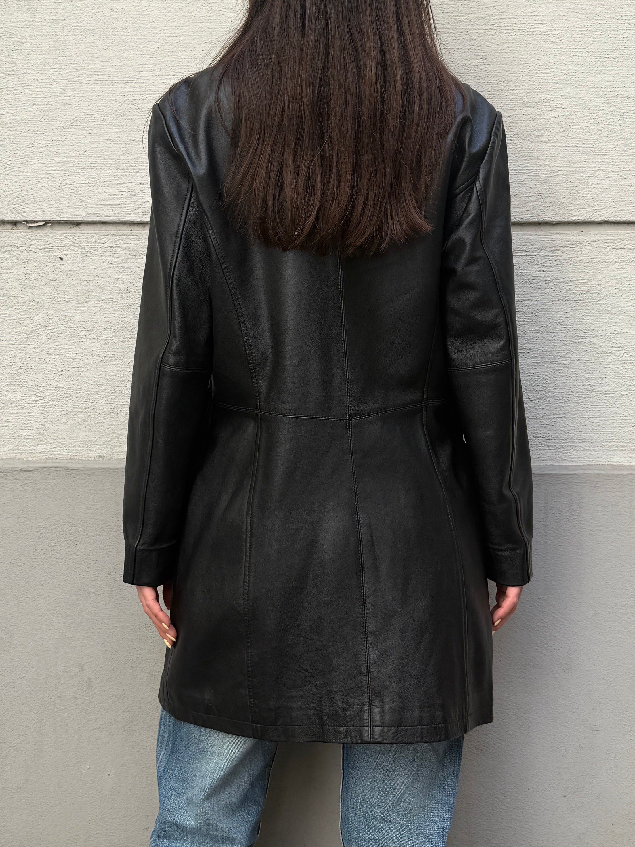 Vintage 100% Genuine Leather Black Jacket L