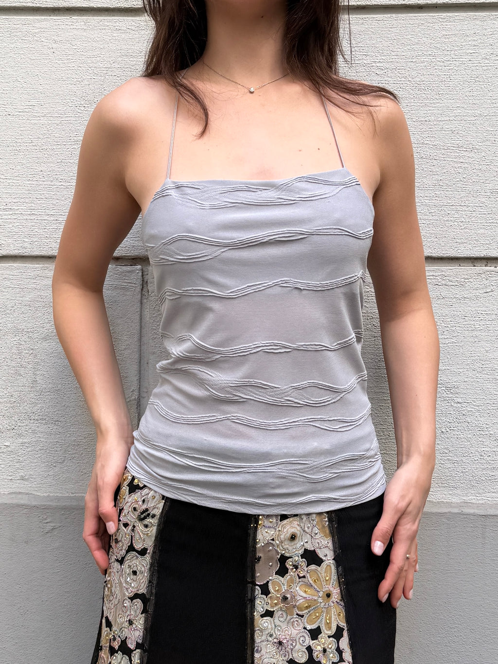 Vintage Baby Blue Cami Tank Top S/M