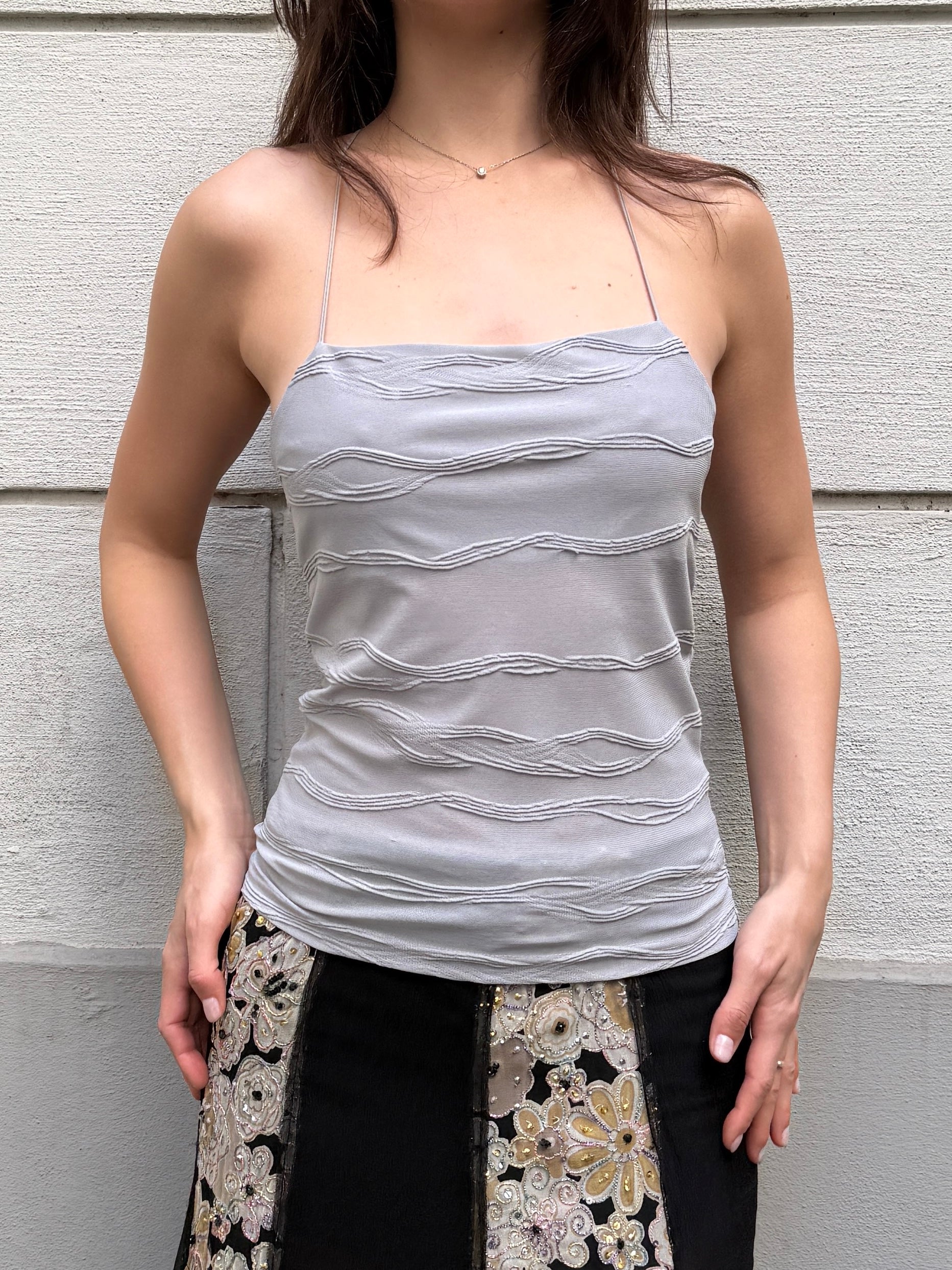 Vintage Baby Blue Cami Tank Top S/M
