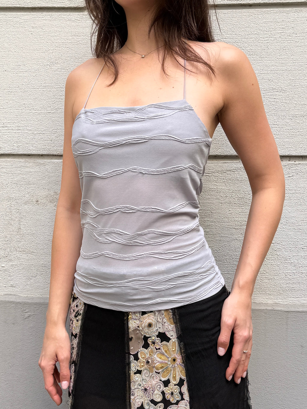 Vintage Baby Blue Cami Tank Top S/M