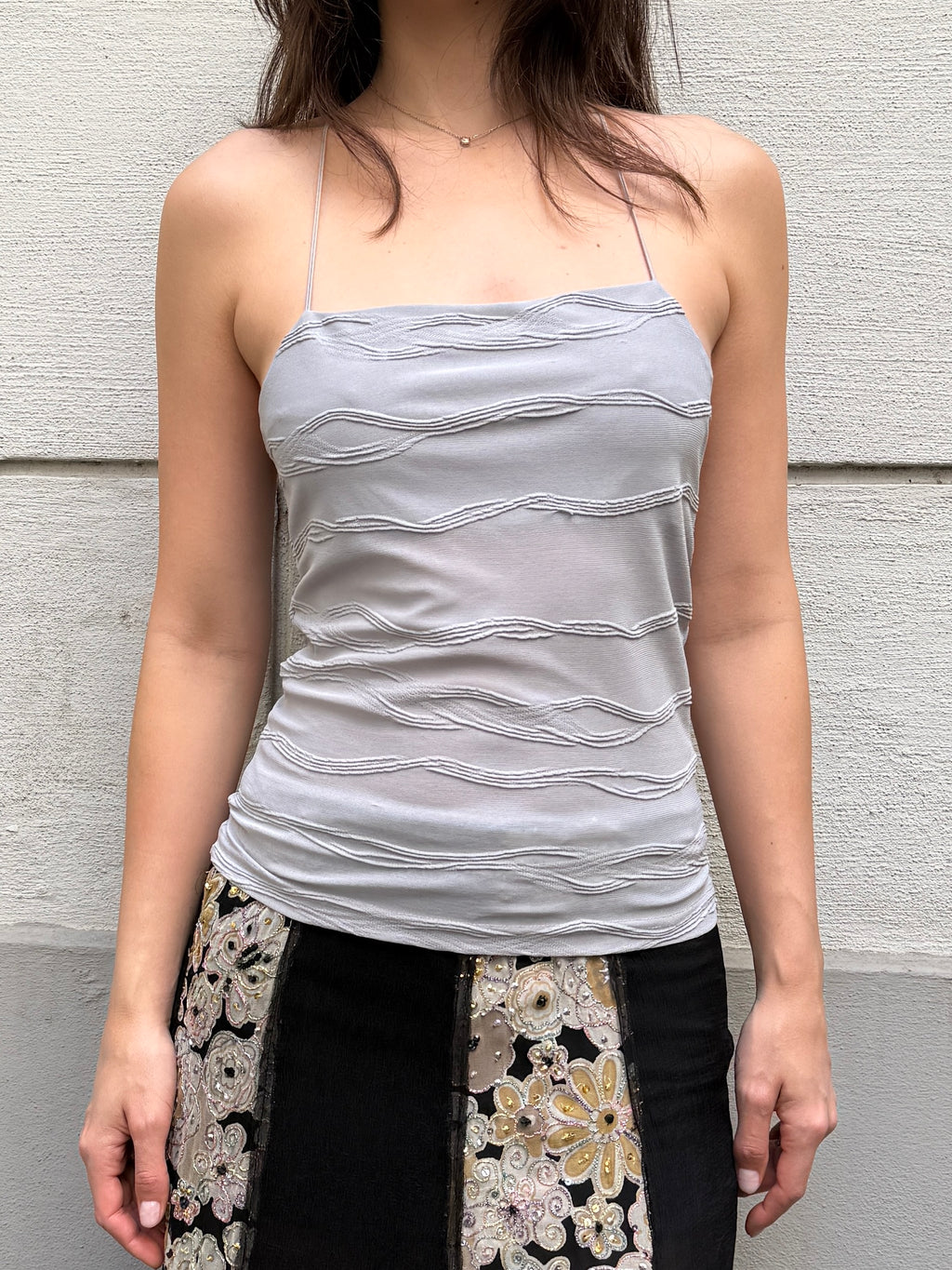 Vintage Baby Blue Cami Tank Top S/M
