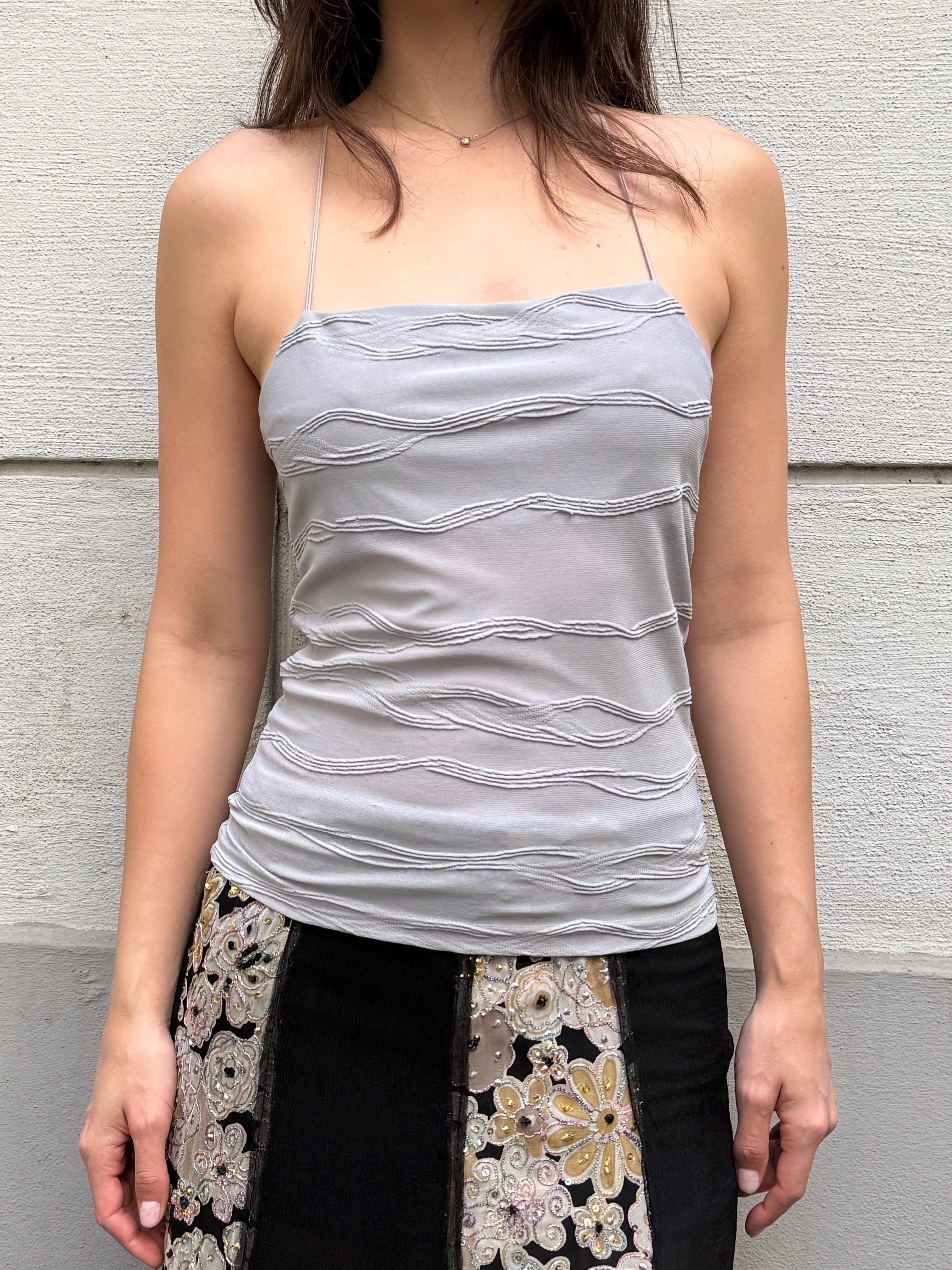Vintage Baby Blue Cami Tank Top S/M