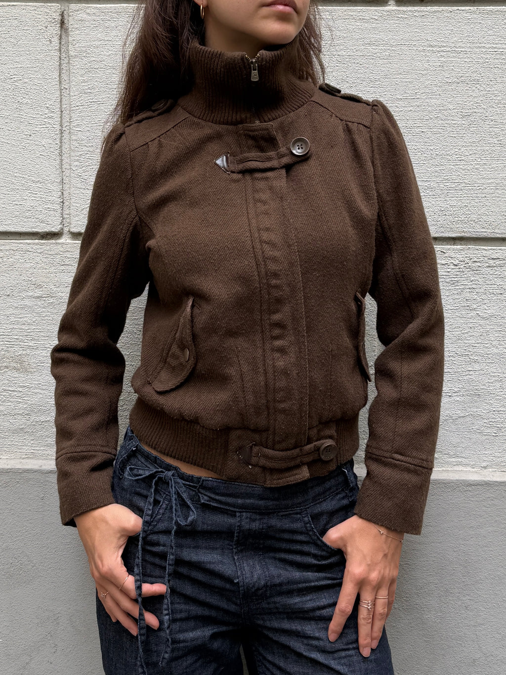Vintage Y2K Brown Jacket S/M