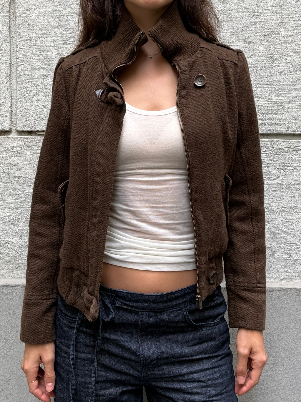 Vintage Y2K Brown Jacket S/M