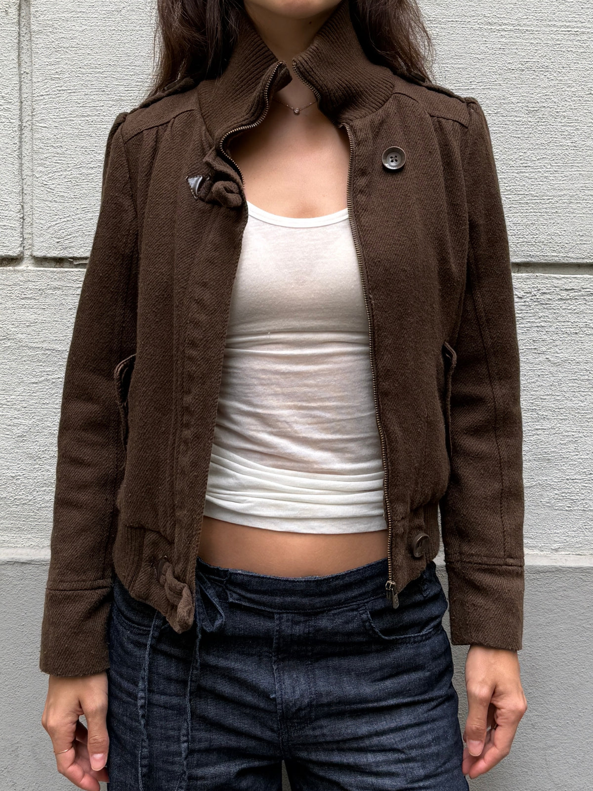 Vintage Y2K Brown Jacket S/M