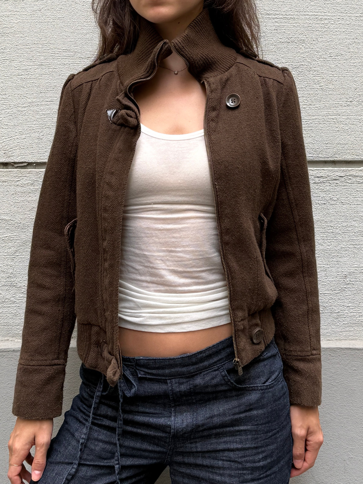 Vintage Y2K Brown Jacket S/M