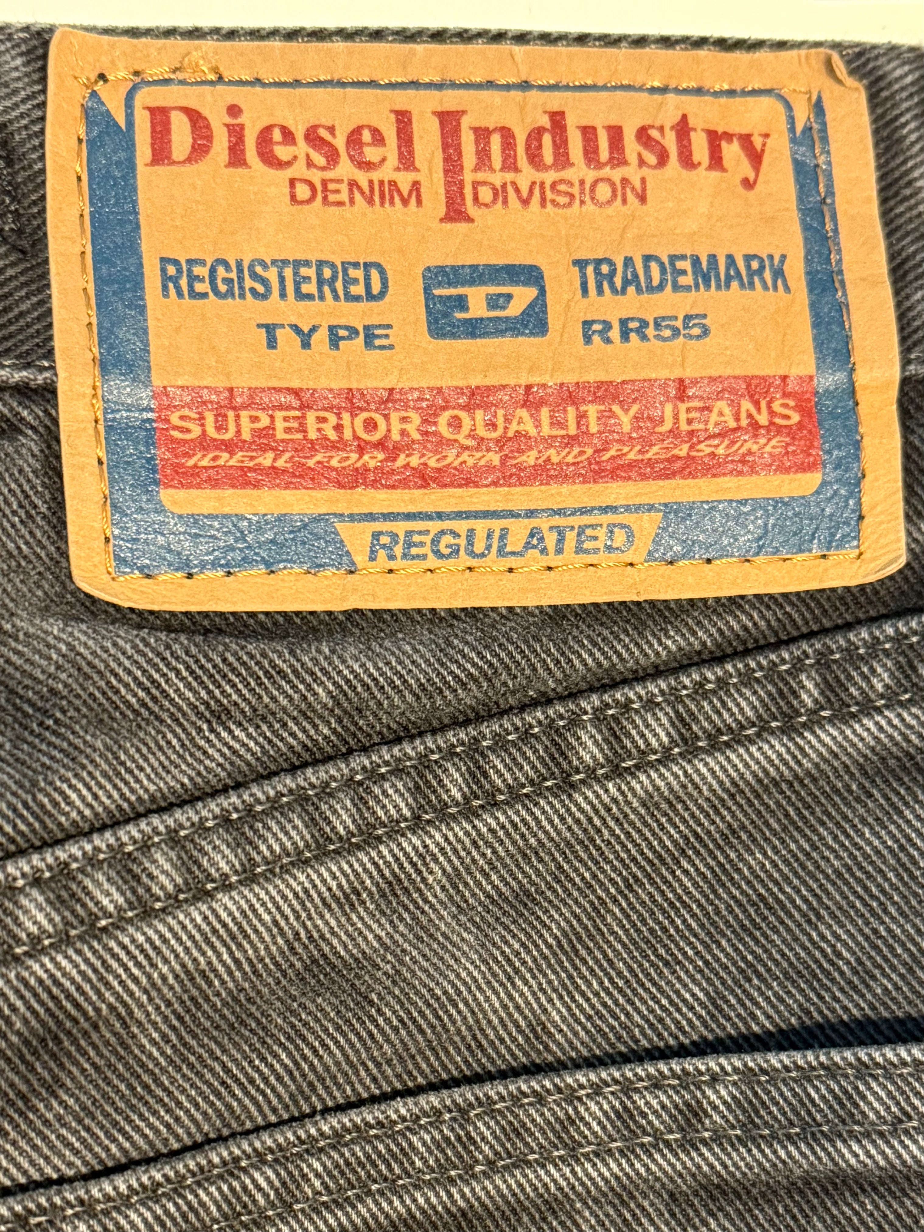 Vintage Diesel Black High Waisted Extra Long Jeans S EU 36