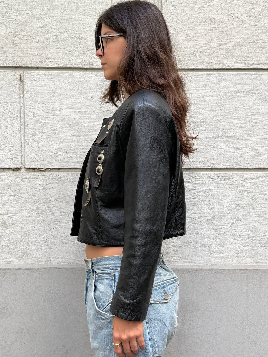 Vintage 100% Genuine Leather Western Jacket L