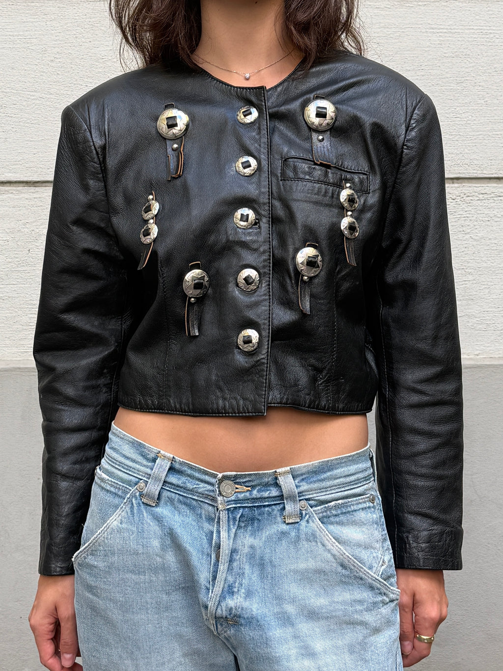 Vintage 100% Genuine Leather Western Jacket L