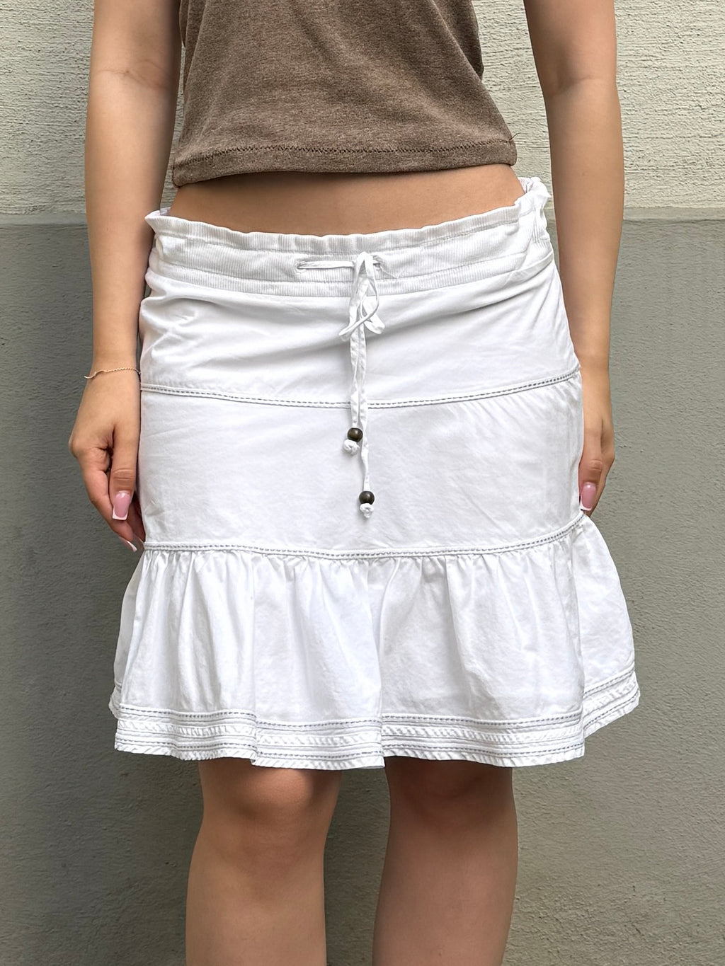 Vintage 100% Cotton Knee Length Skirt S