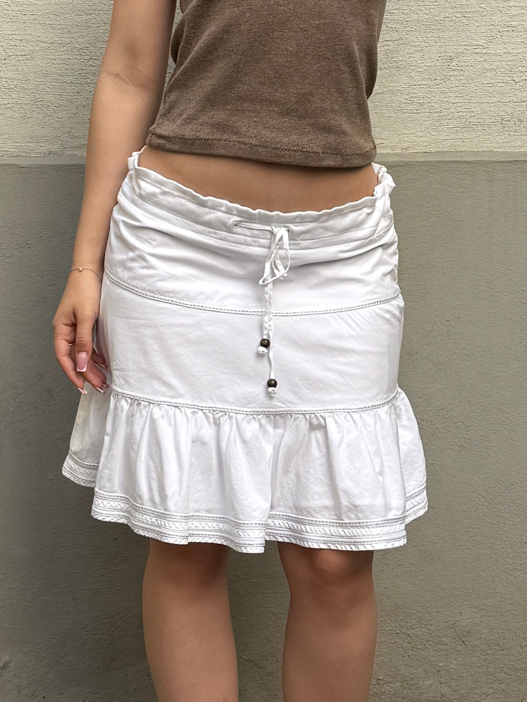 Vintage 100% Cotton Knee Length Skirt S