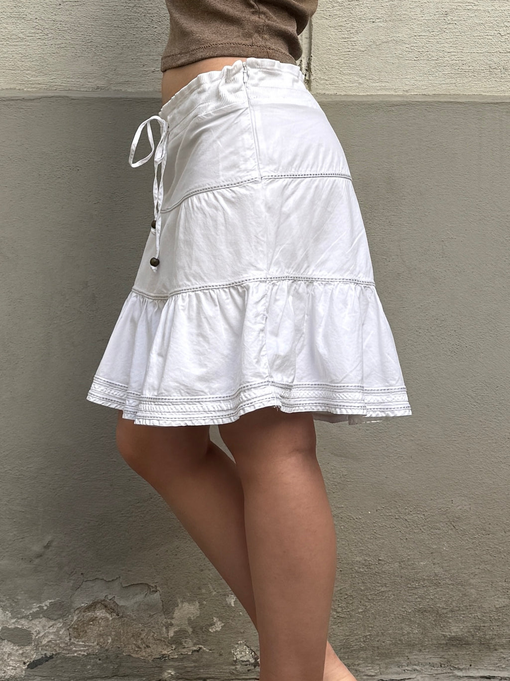 Vintage 100% Cotton Knee Length Skirt S
