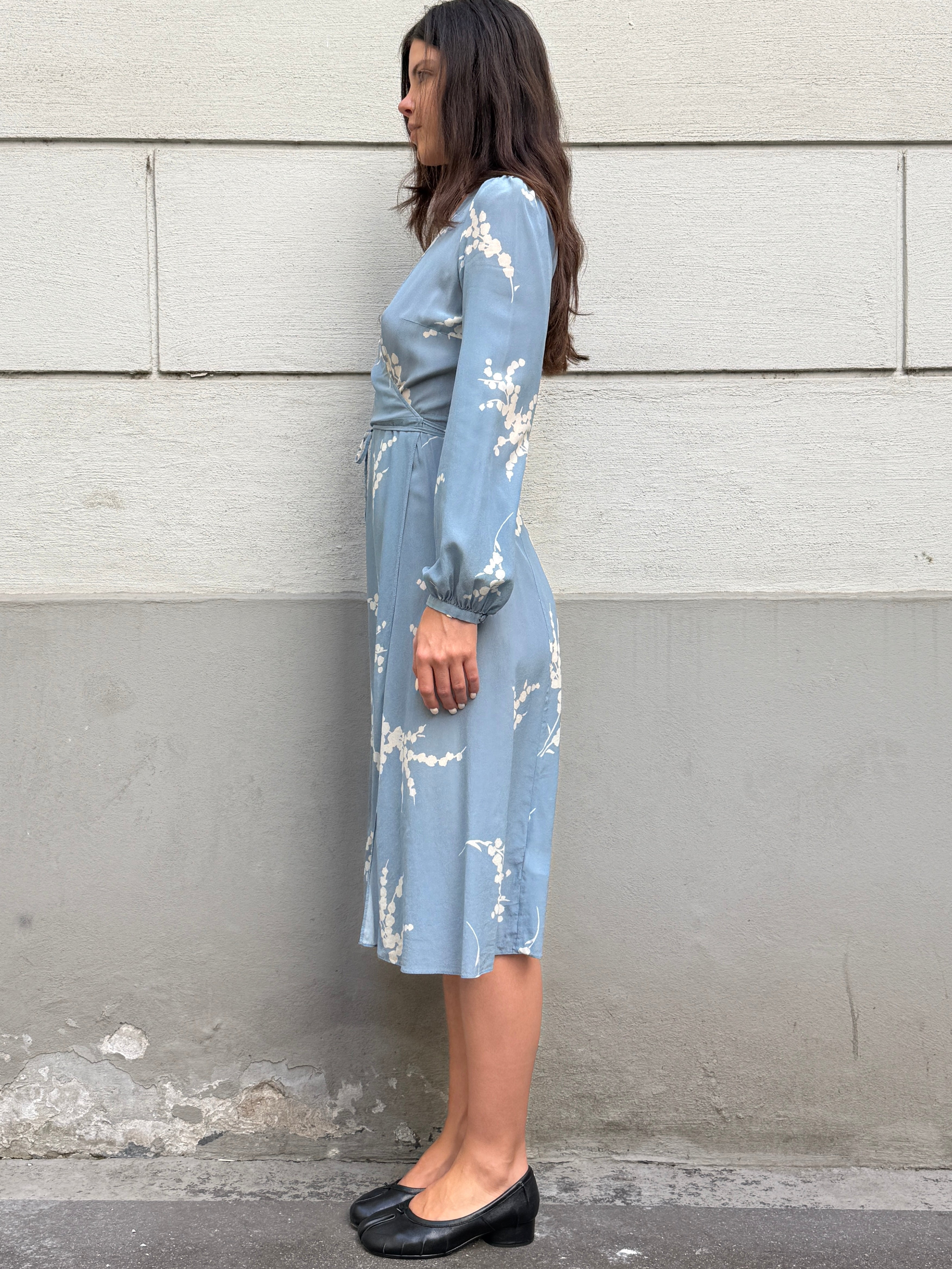 Realisation Par 100% Silk Wrap Dress M