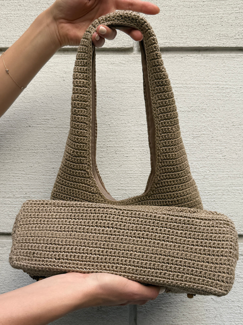 Vintage Y2K Crochet Beaded Bag