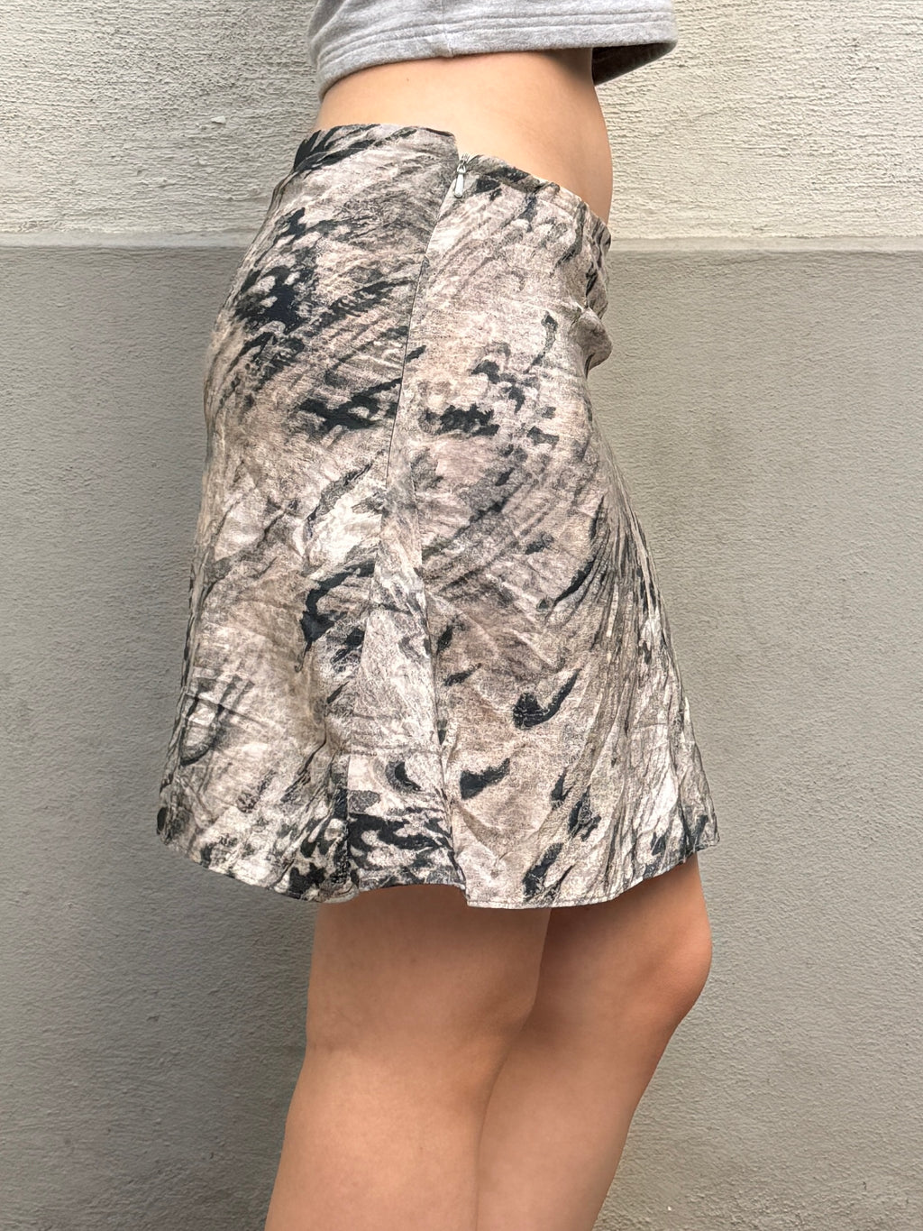Vintage Y2K Max Mara 100% Silk Mini Skirt S