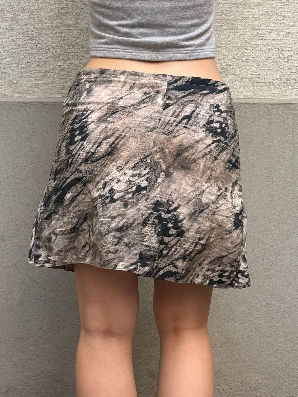 Vintage Y2K Max Mara 100% Silk Mini Skirt S