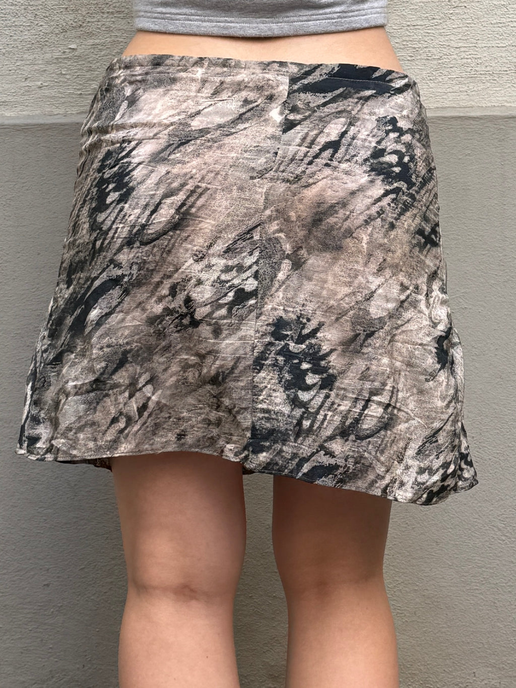 Vintage Y2K Max Mara 100% Silk Mini Skirt S