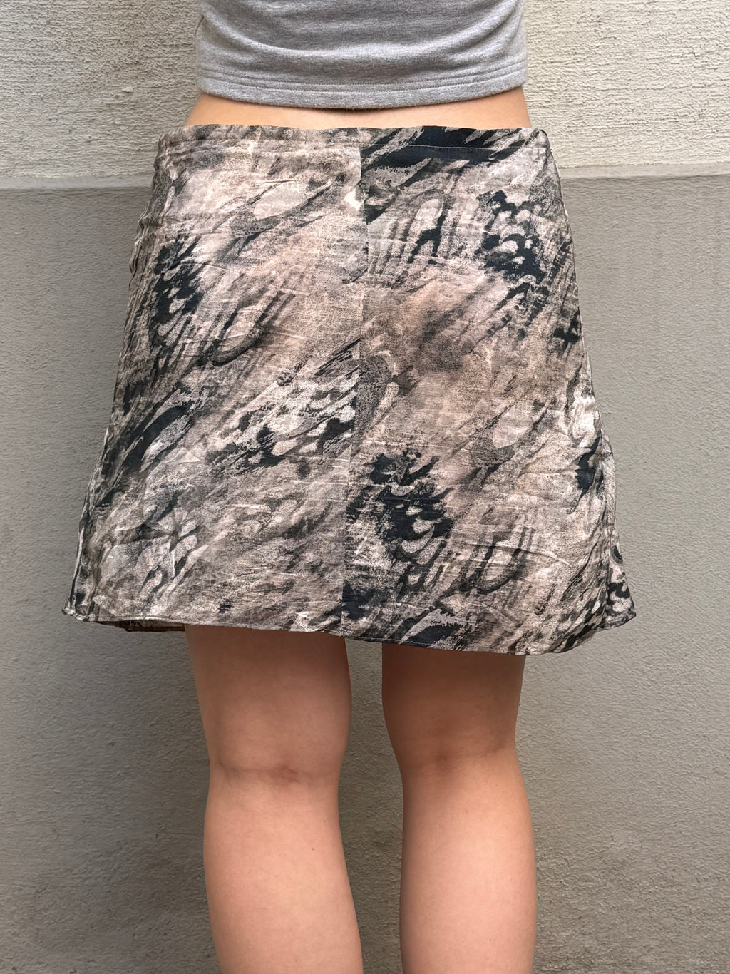 Vintage Y2K Max Mara 100% Silk Mini Skirt S