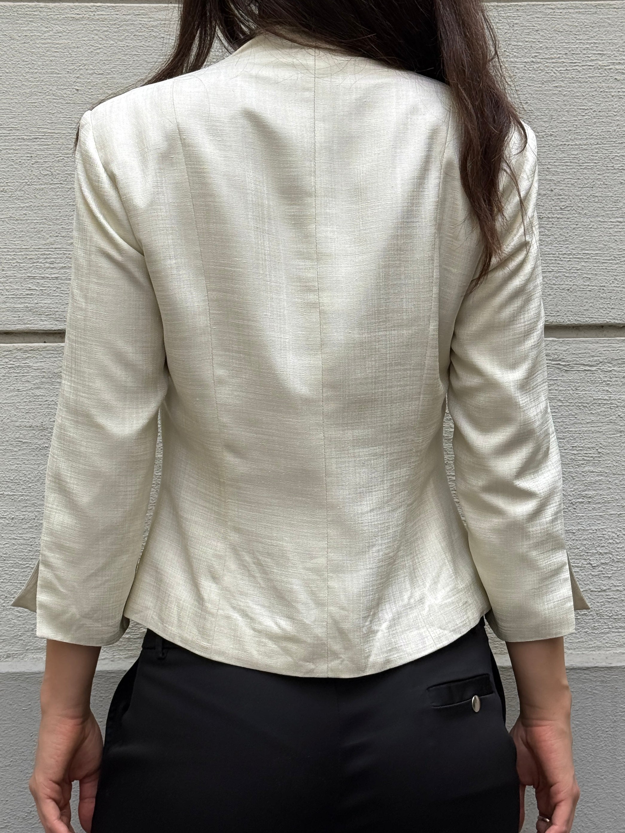 Vintage Cream Blazer Jacket S