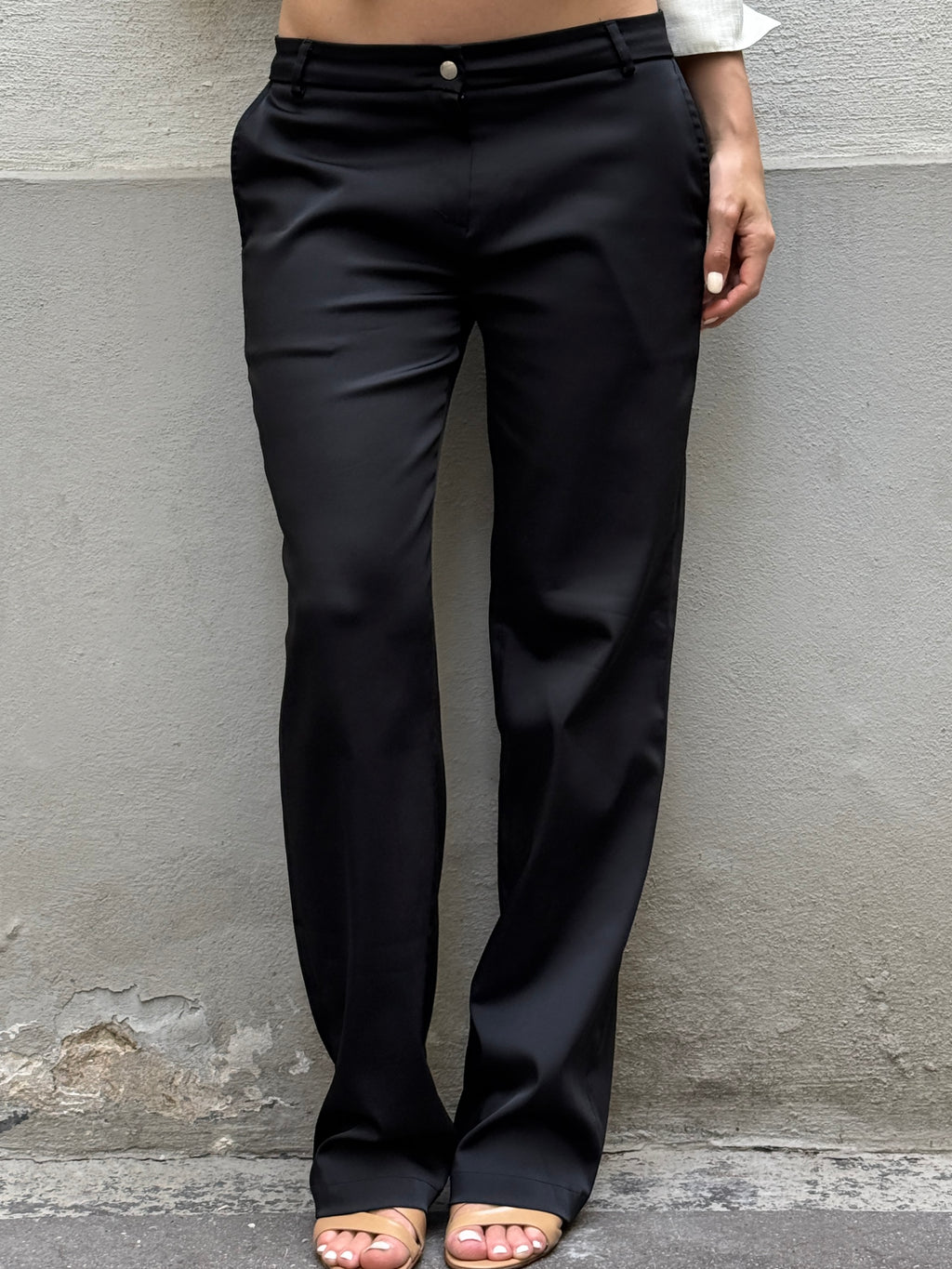 Vintage Morgan De Toi Black Straight Leg Trousers M