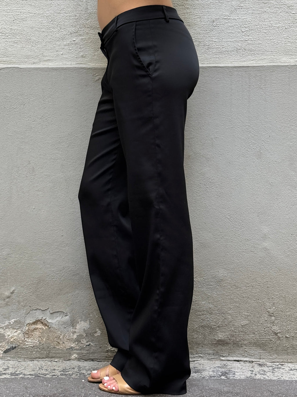 Vintage Morgan De Toi Black Straight Leg Trousers M