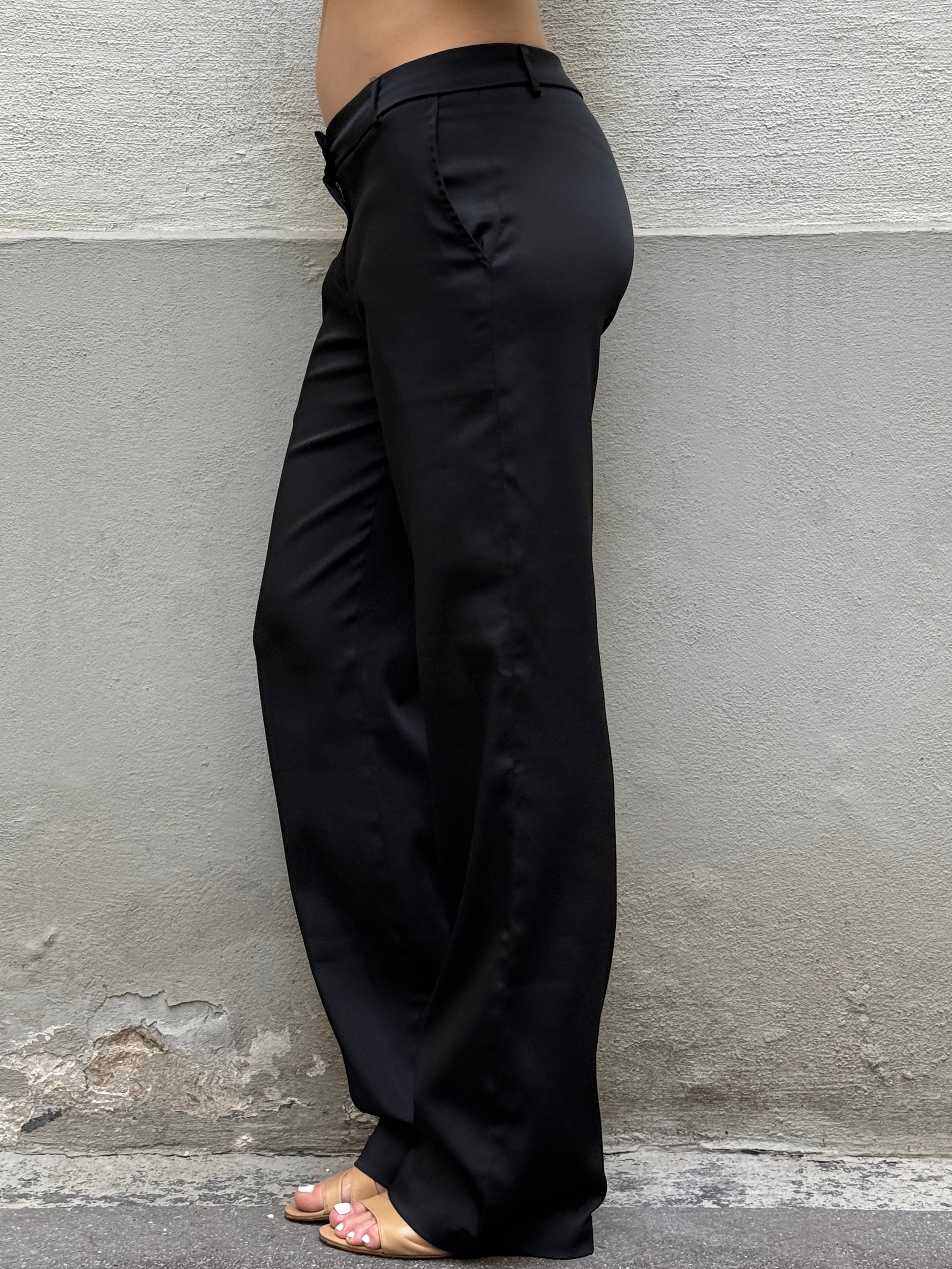 Vintage Morgan De Toi Black Straight Leg Trousers M