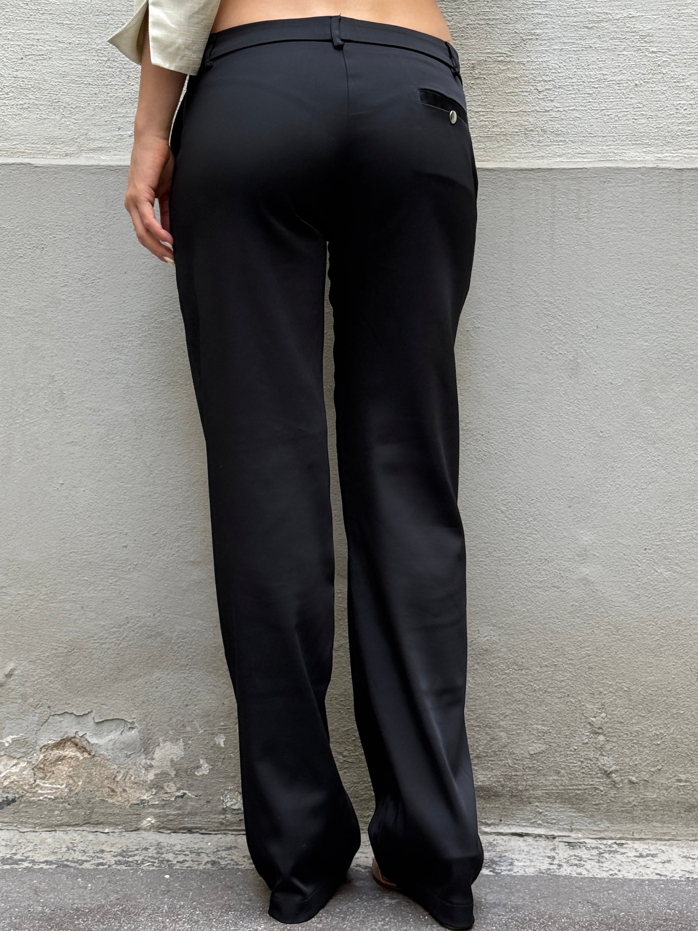Vintage Morgan De Toi Black Straight Leg Trousers M